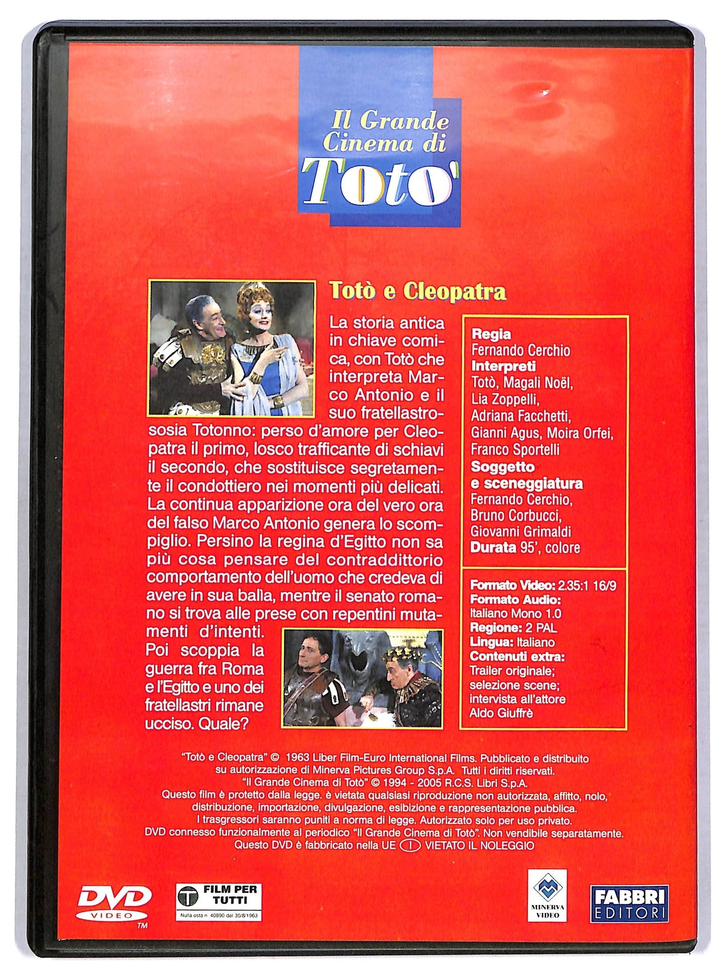 EBOND Il Grande Cinema di Toto - Toto e Cleopatra EDITORIALE DVD D773947