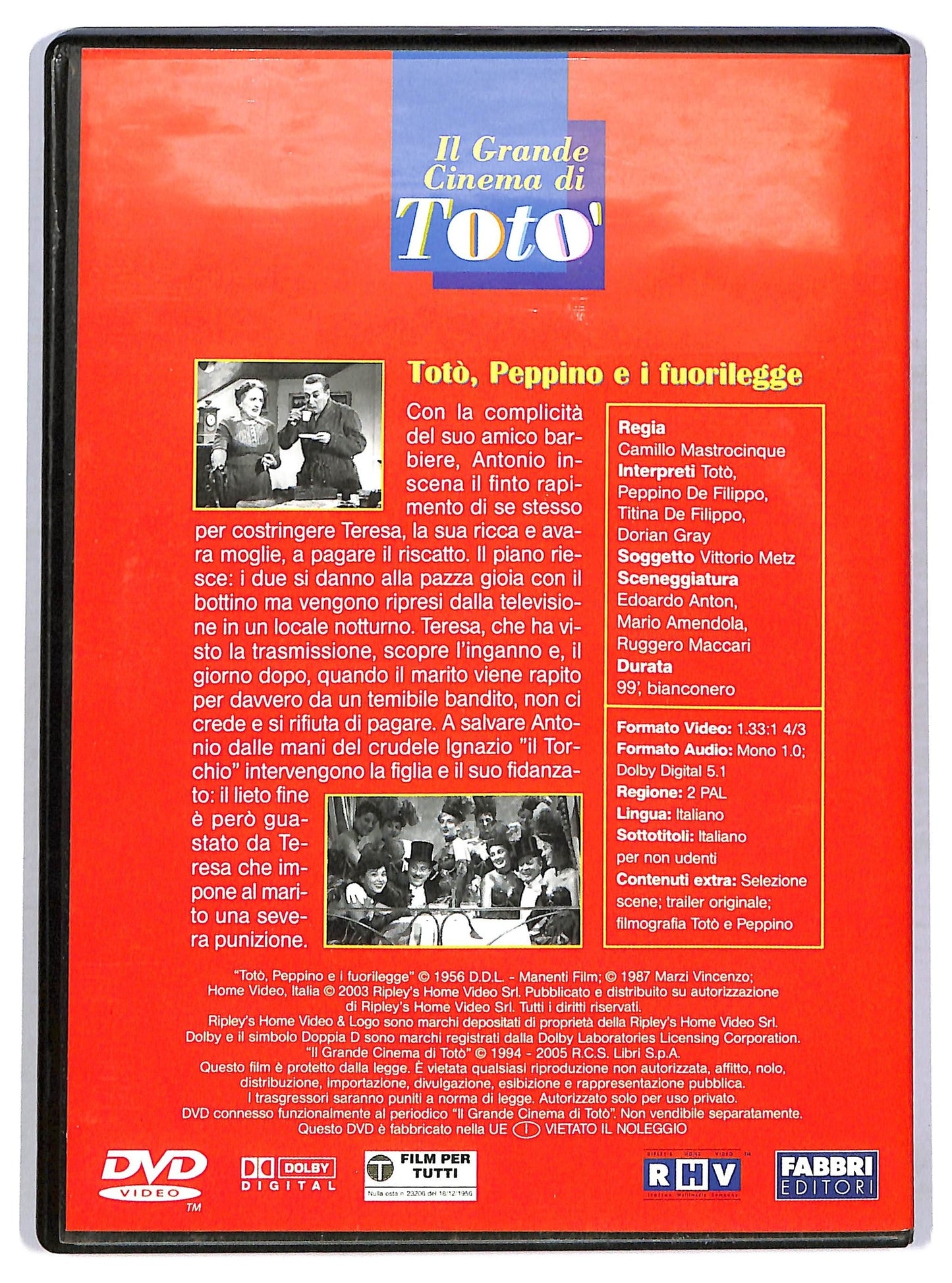 EBOND Toto, Peppino e i fuorilegge EDITORIALE DVD D773948