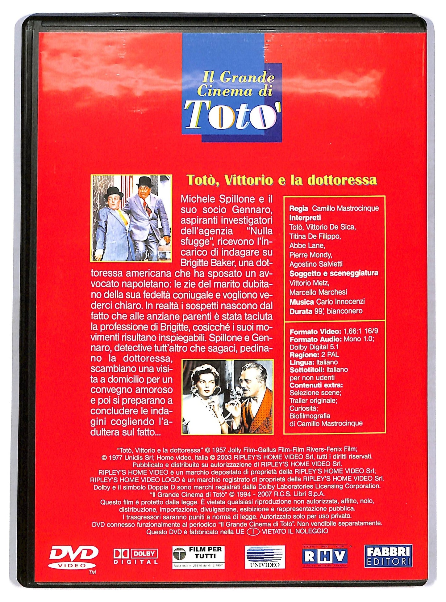 EBOND Toto, Vittorio e la dottoressa EDITORIALE DVD D773954