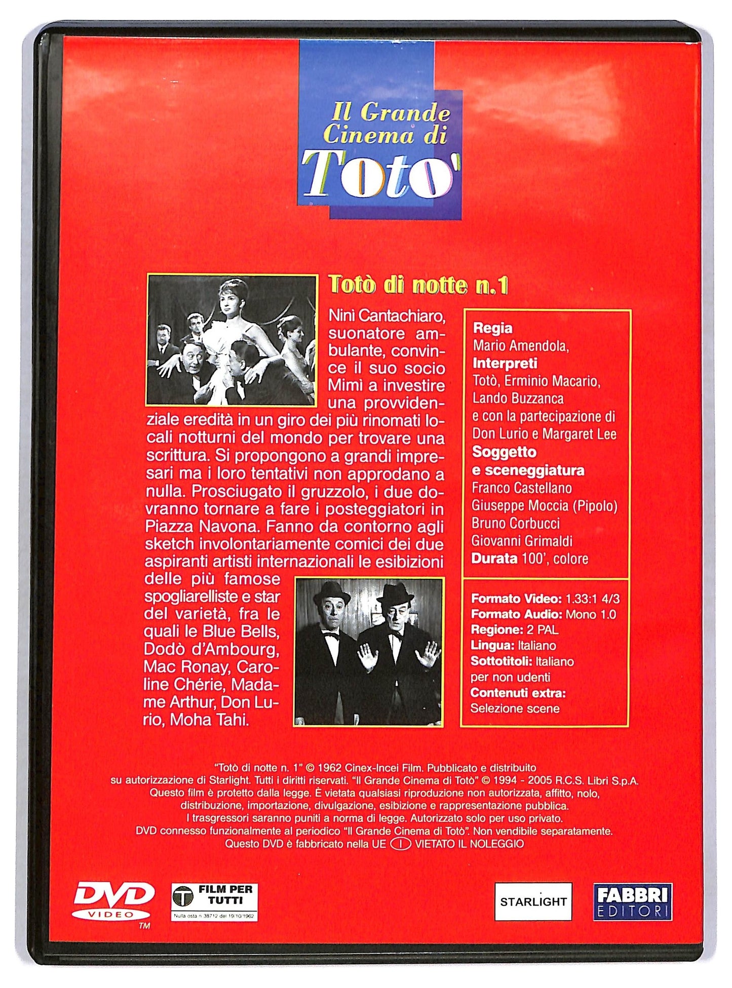 EBOND il grande cinema di Toto - Toto di notte n. 1 EDITORIALE DVD D773955