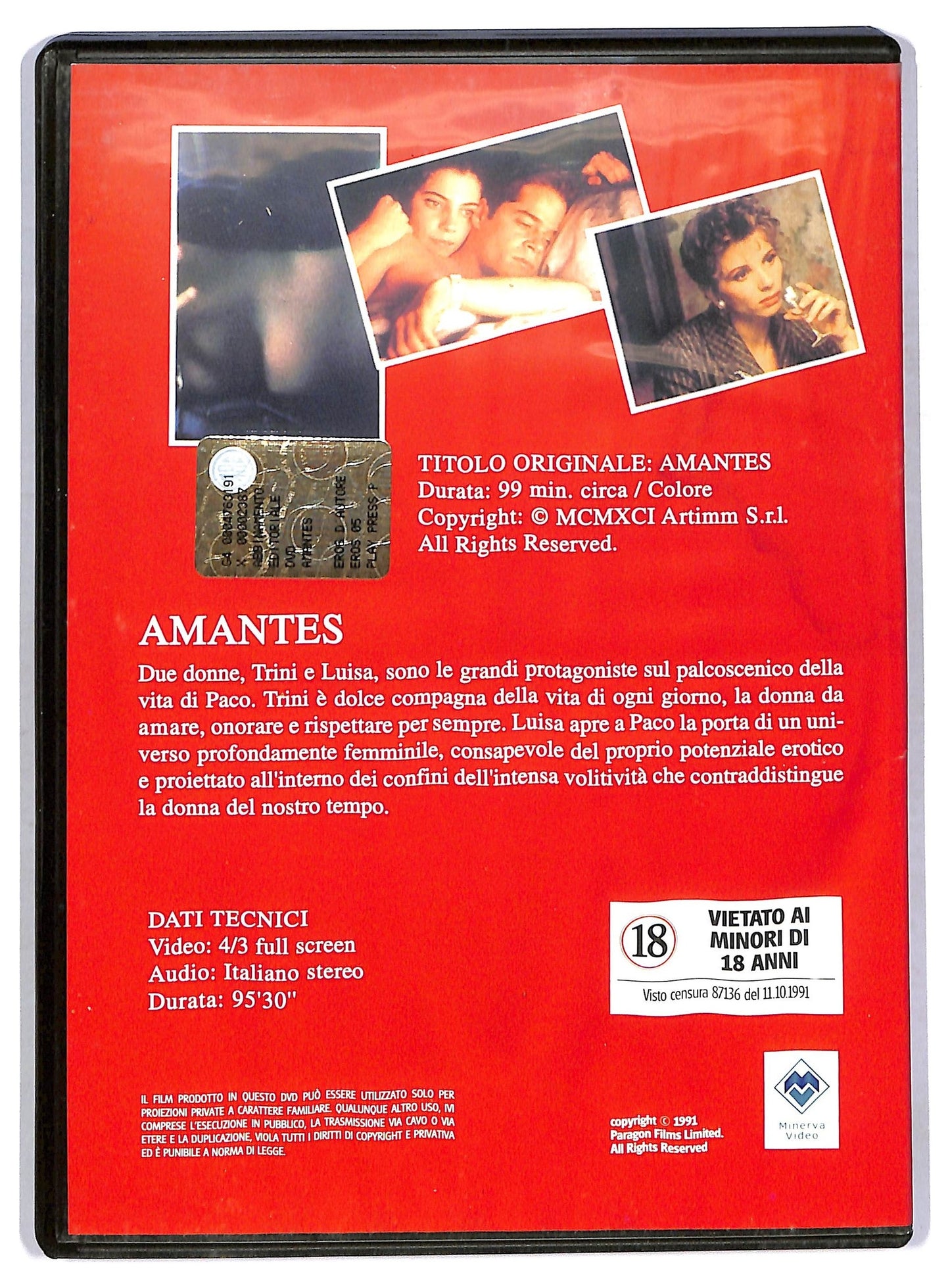 EBOND Amantes - Amanti DVD Editoriale D773958