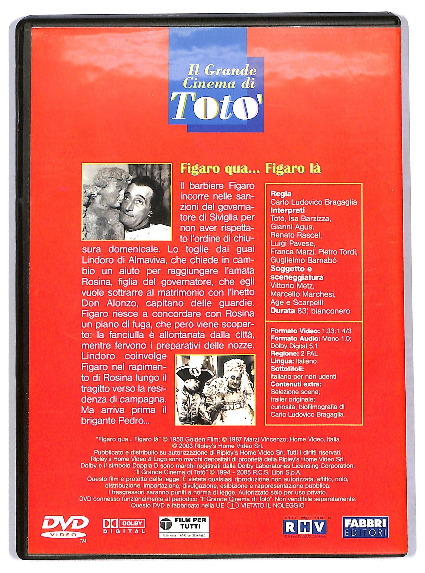 EBOND Il Grande Cinema Di Toto - Figaro Qua, Figaro La DVD Editoriale D773962