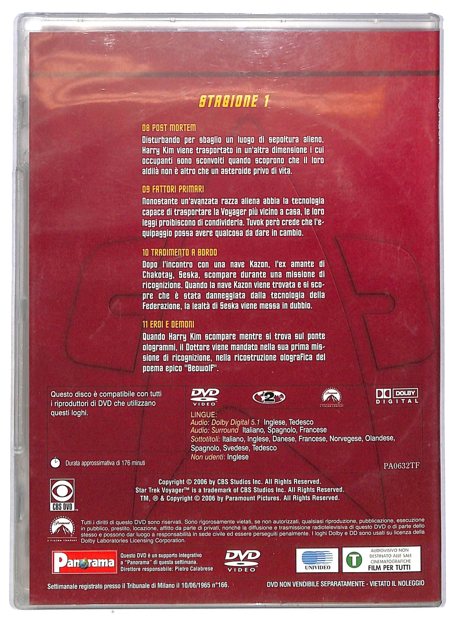 EBOND Star Trek: Voyager Stagione 1 Volume 3 EDITORIALE DVD D774005
