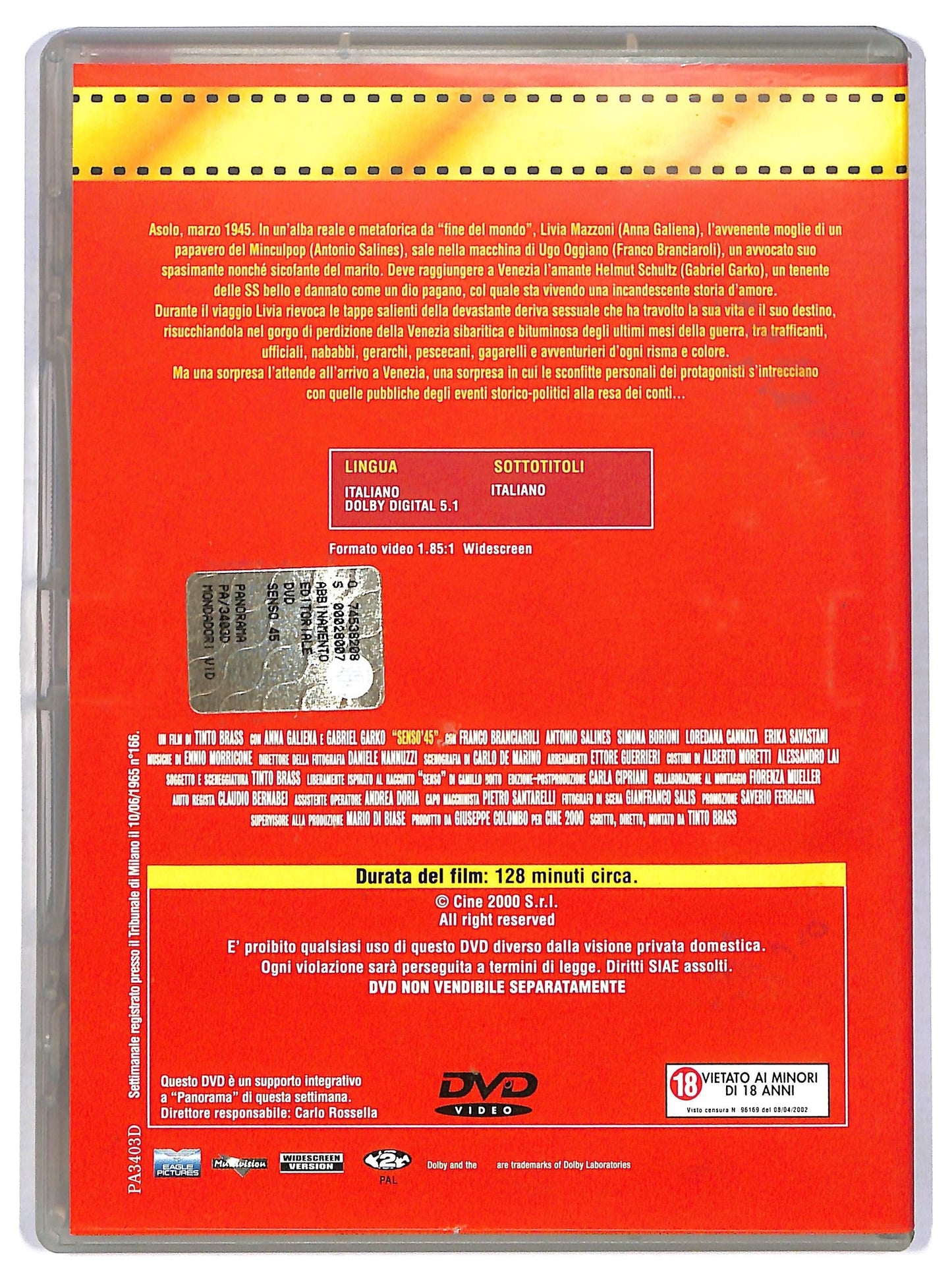 EBOND Senso '45 EDITORIALE DVD D774020