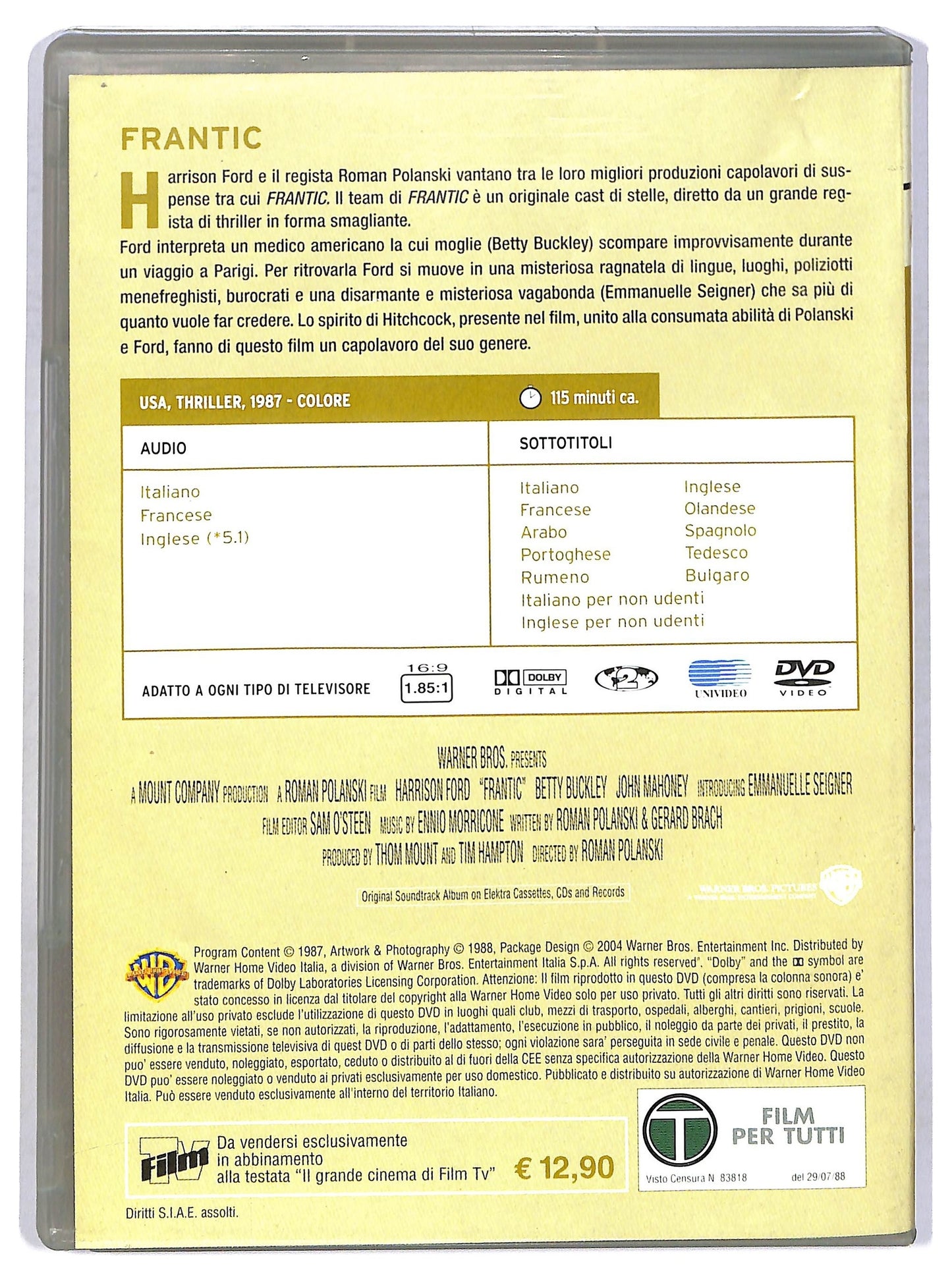 EBOND Frantic EDITORIALE DVD D774035