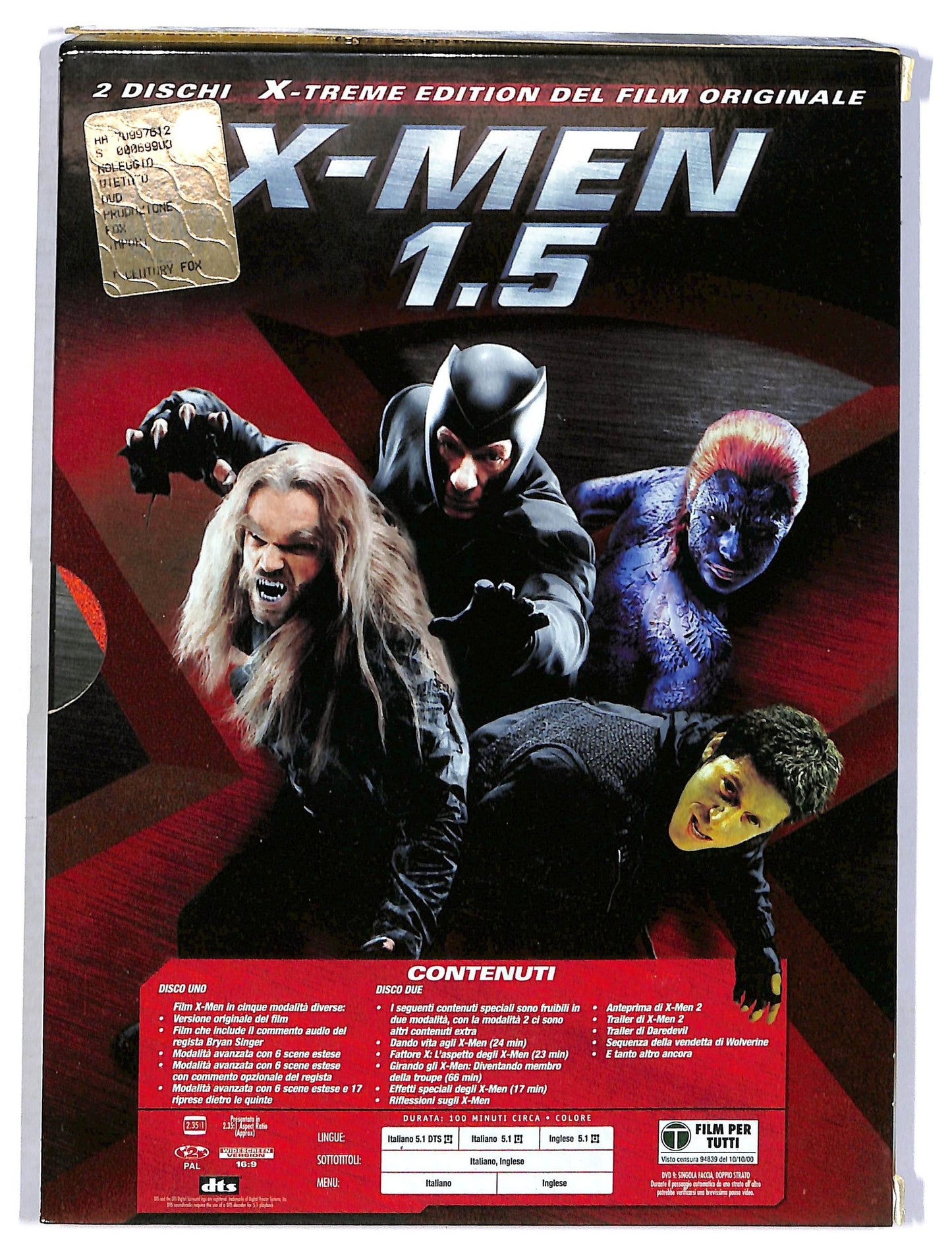 EBOND X Men 1.5 DVD Slipcase D774059