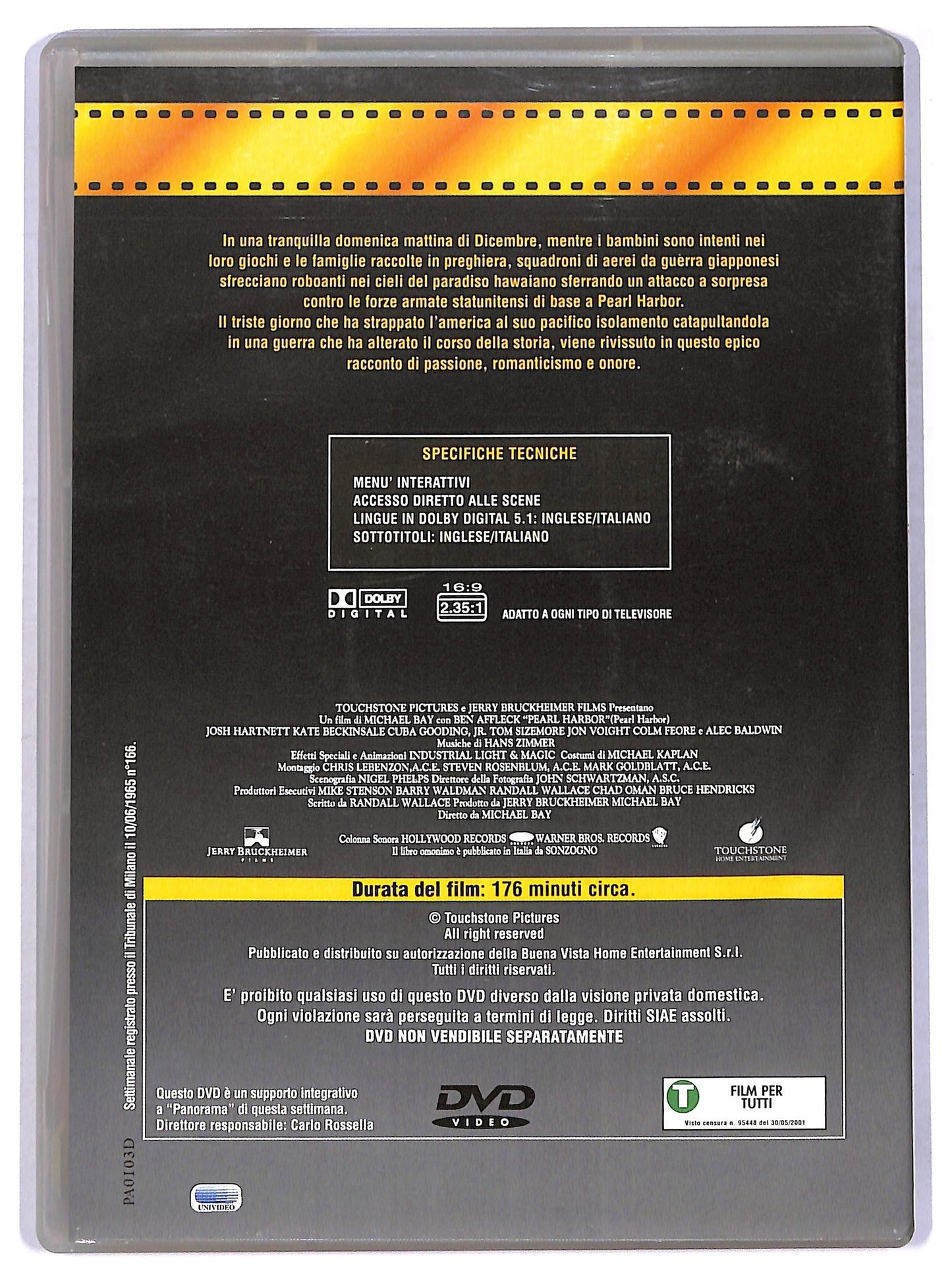 EBOND Pearl Harbor EDITORIALE DVD D774309