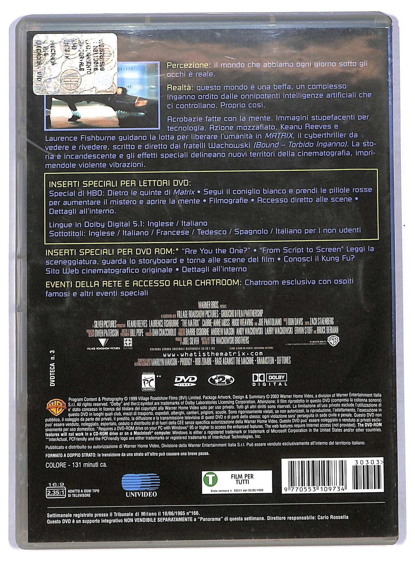 EBOND Matrix EDITORIALE DVD D774445