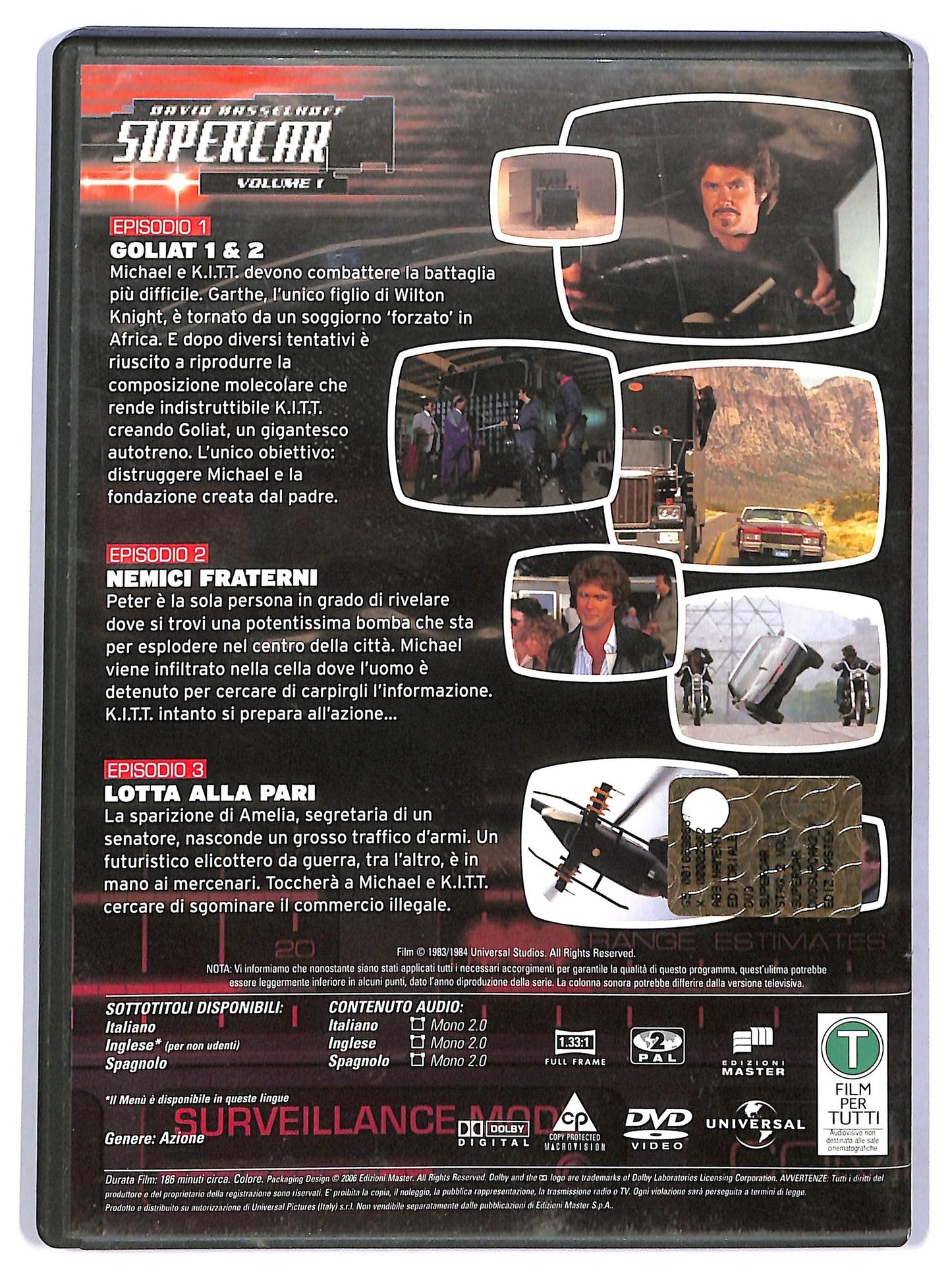 EBOND Supercar Volume 1 Episodi 1 - 3 EDITORIALE DVD D774501