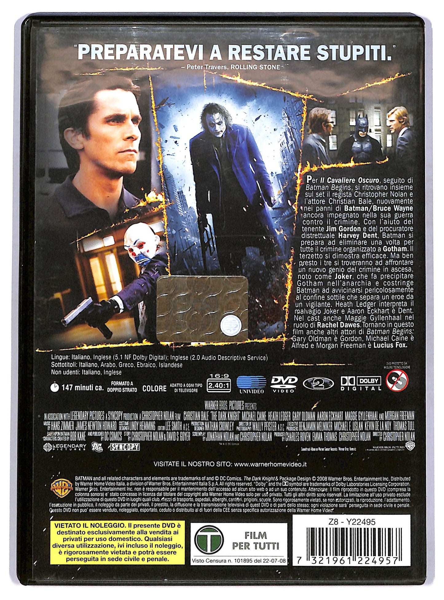 EBOND Il cavaliere oscuro DVD D774657