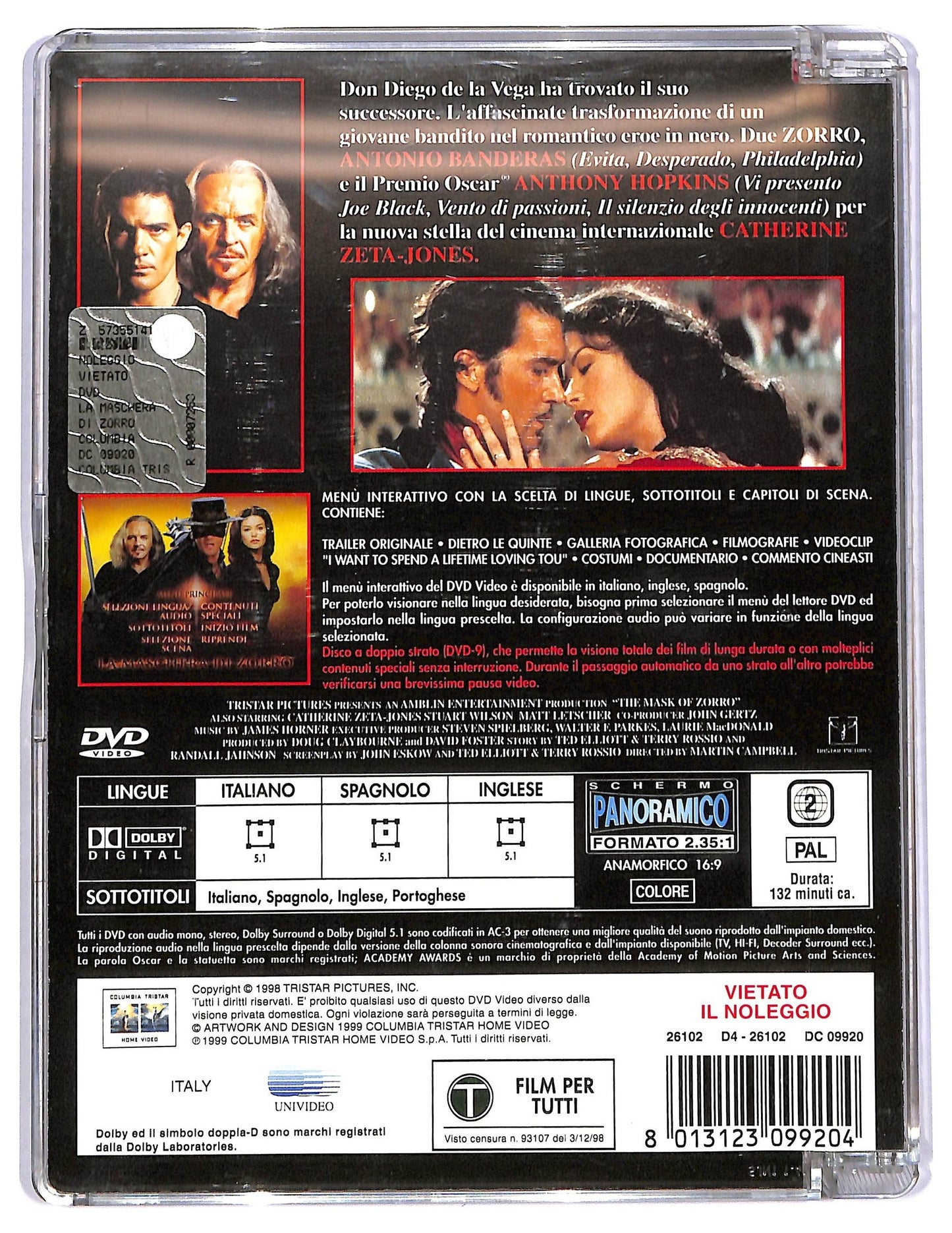 EBOND La maschera di Zorro SJB DVD D774659