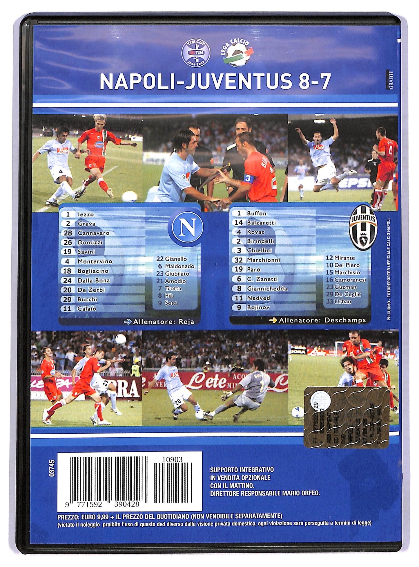 EBOND La partita perfetta Napoli - Juventus EDITORIALE DVD D774661