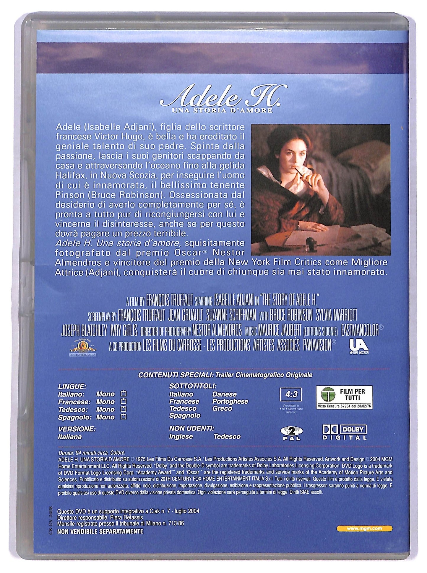 EBOND Adele H. - Una storia d'amore EDITORIALE DVD D774717
