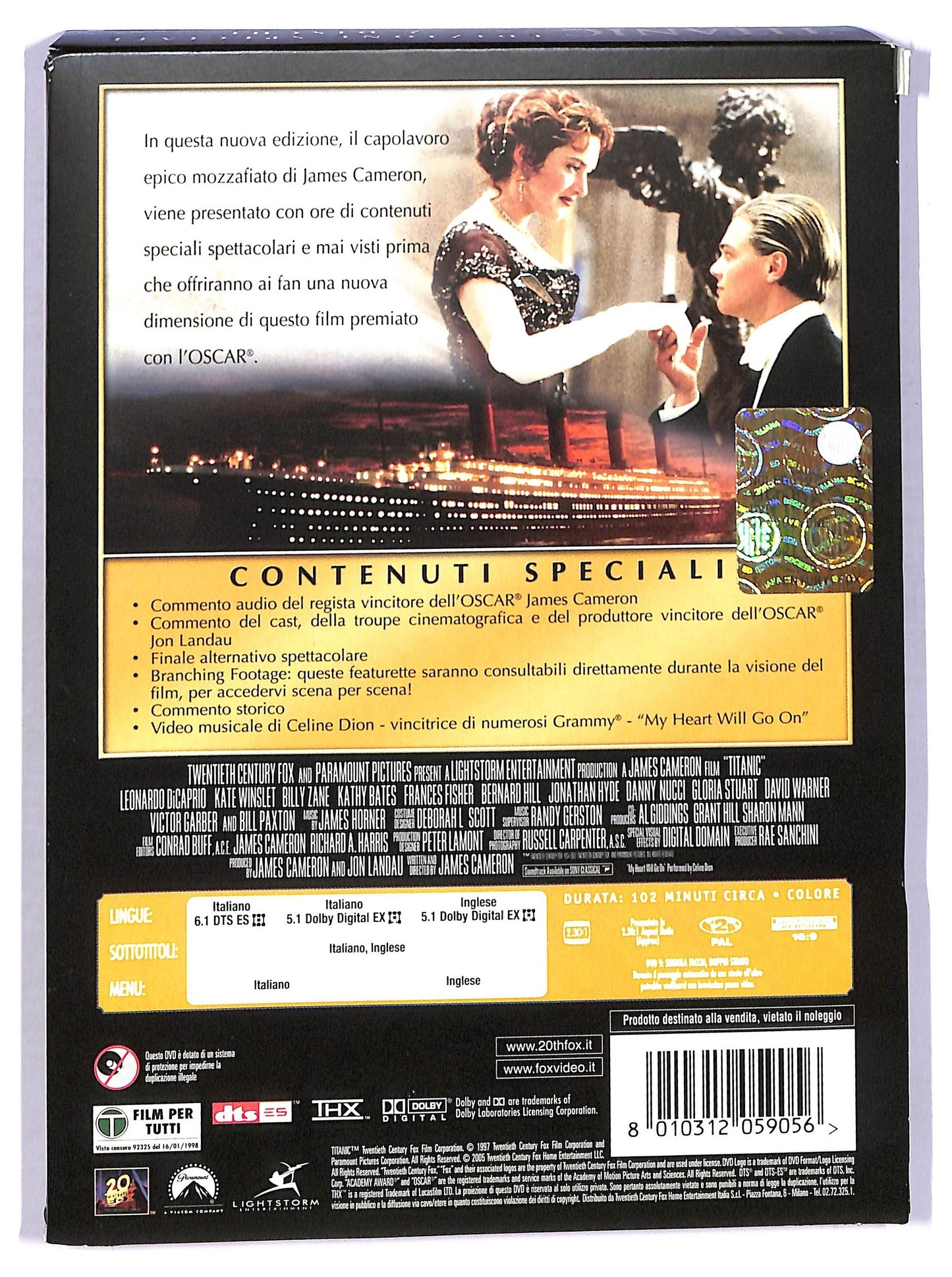 EBOND Titanic Di James Cameron Edizione Speciale 2 DVD Slipcase D774721