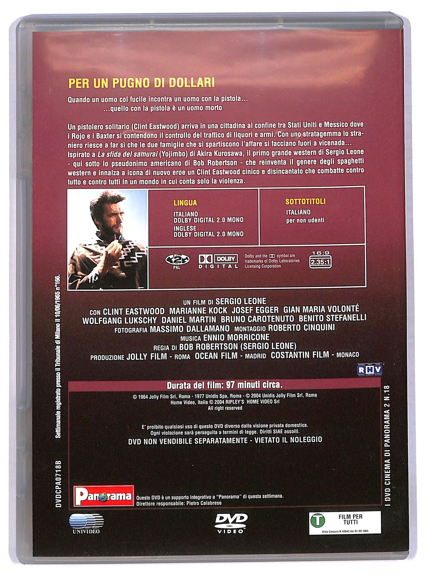 EBOND Per un pugno di dollari EDITORIALE DVD D774757