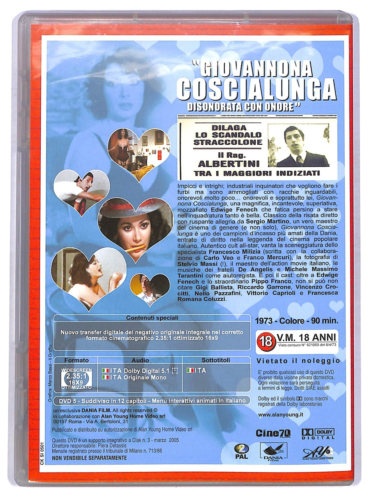 EBOND Giovannona Coscialunga disonorata con onore EDITORIALE DVD D775035
