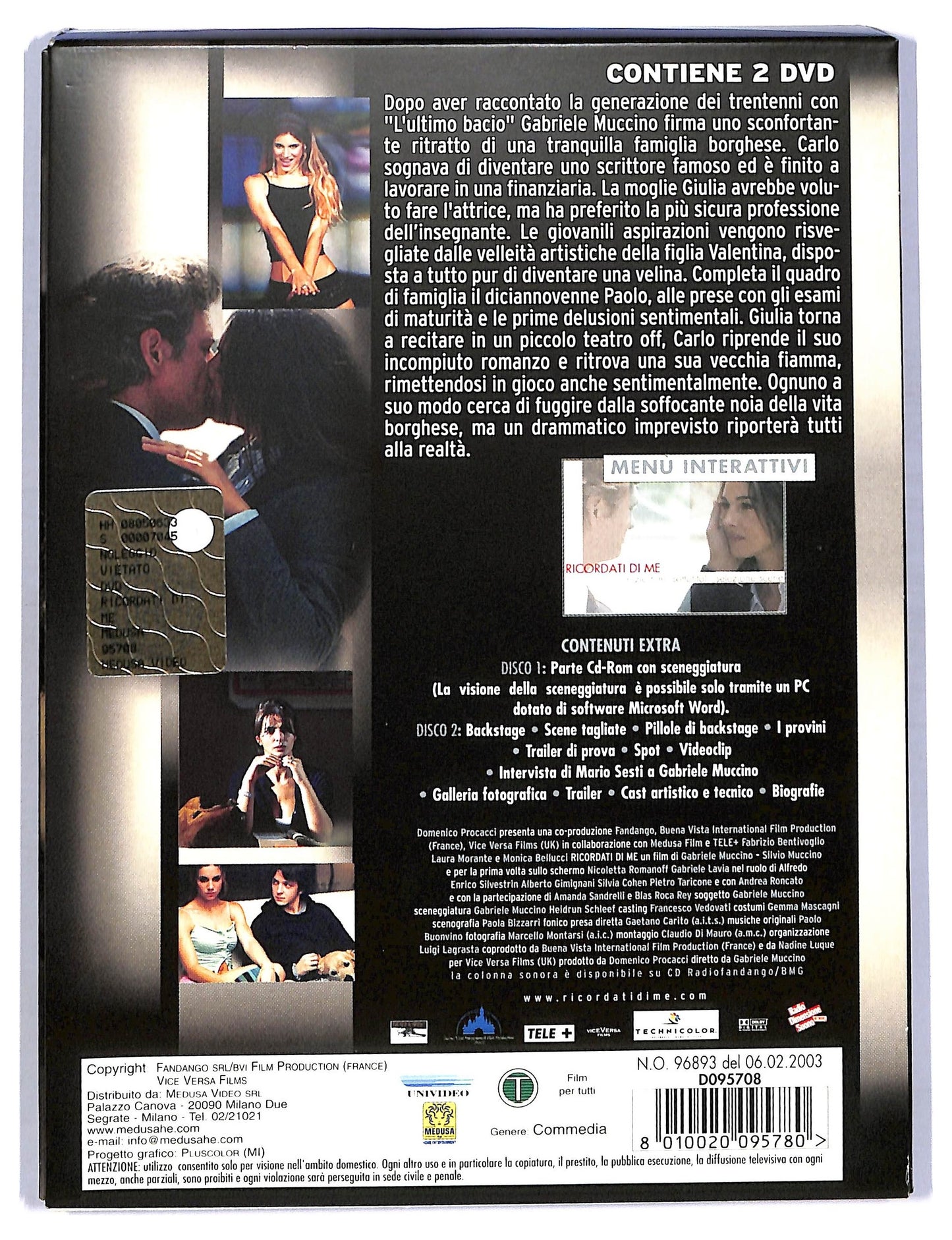 EBOND ricordati di me DVD D775119