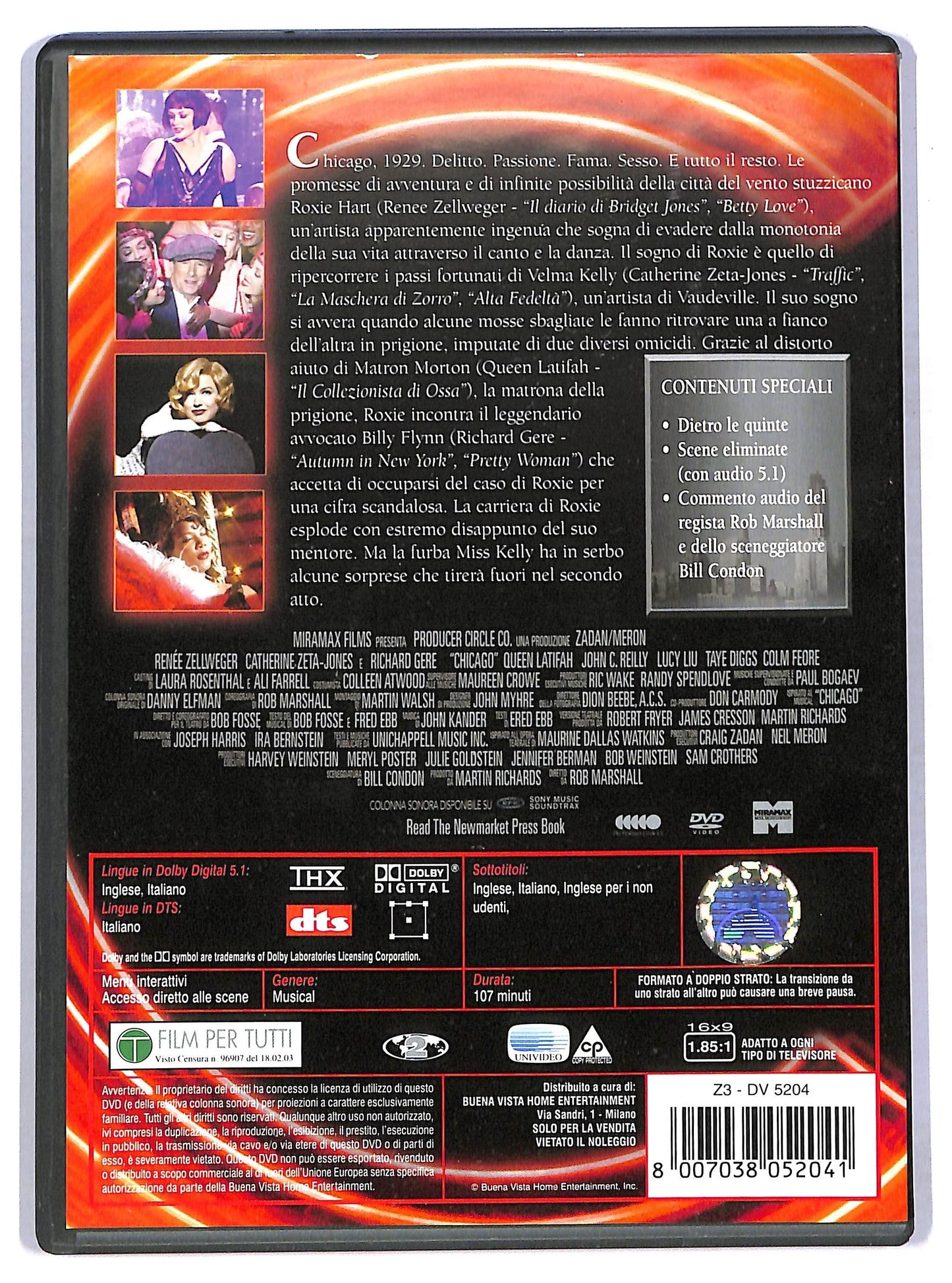 EBOND Chicago Con Richard Gere DVD D775127