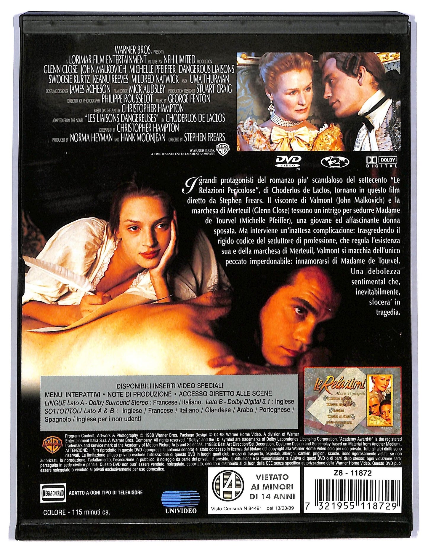 EBOND Le relazioni pericolose SNAPPER DVD D775326