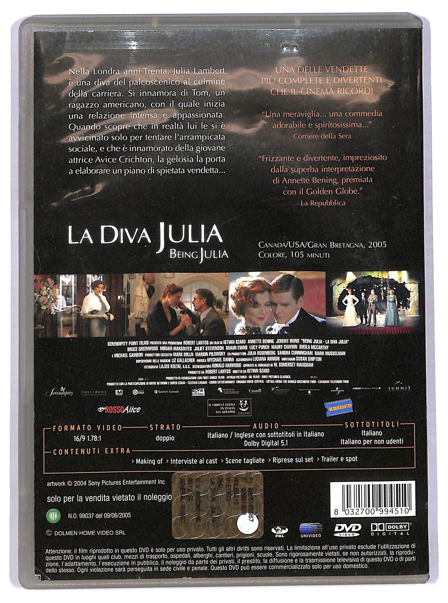 EBOND La diva Julia - Being Julia DVD D775365