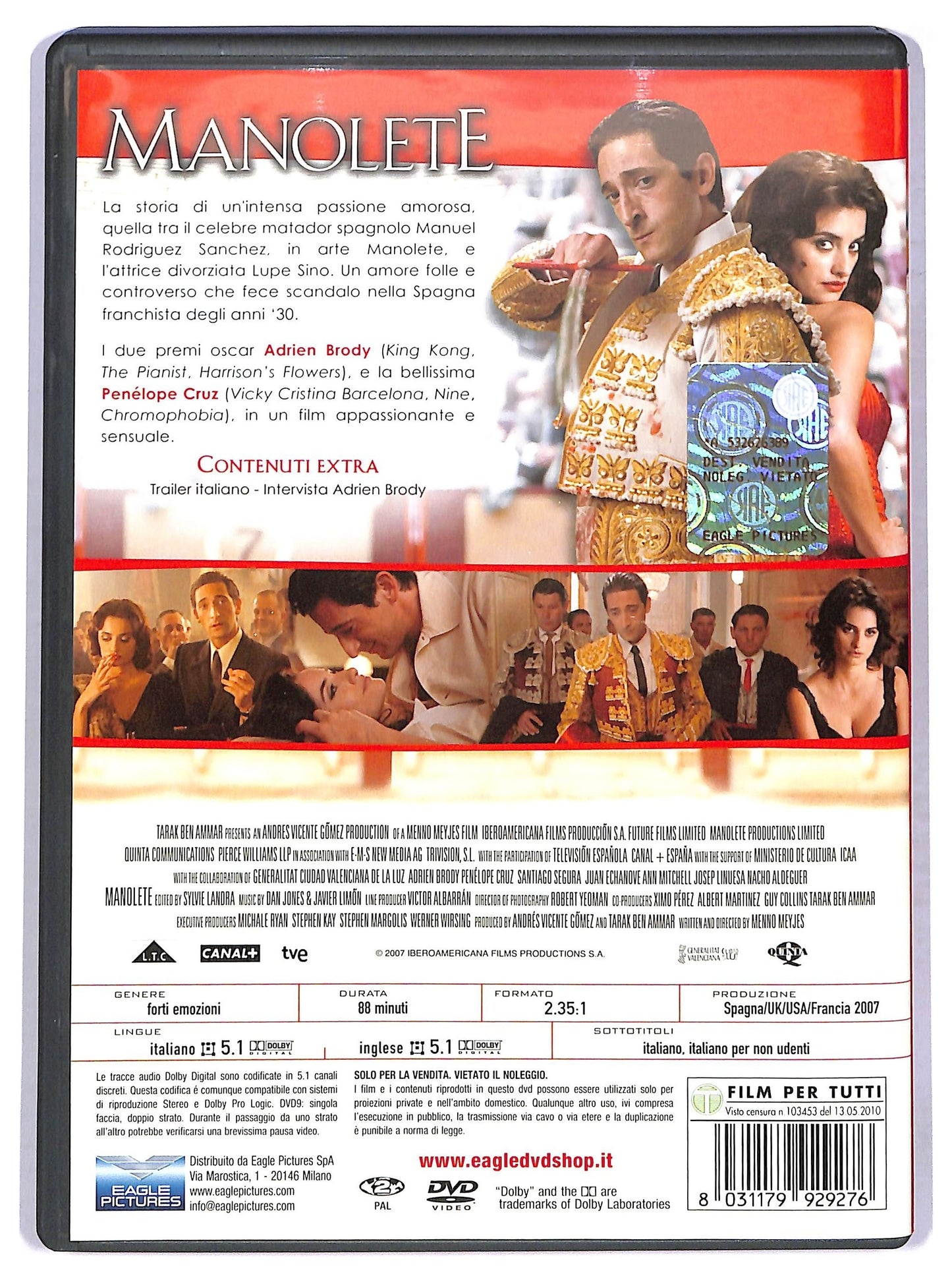 EBOND Manolete DVD D775415
