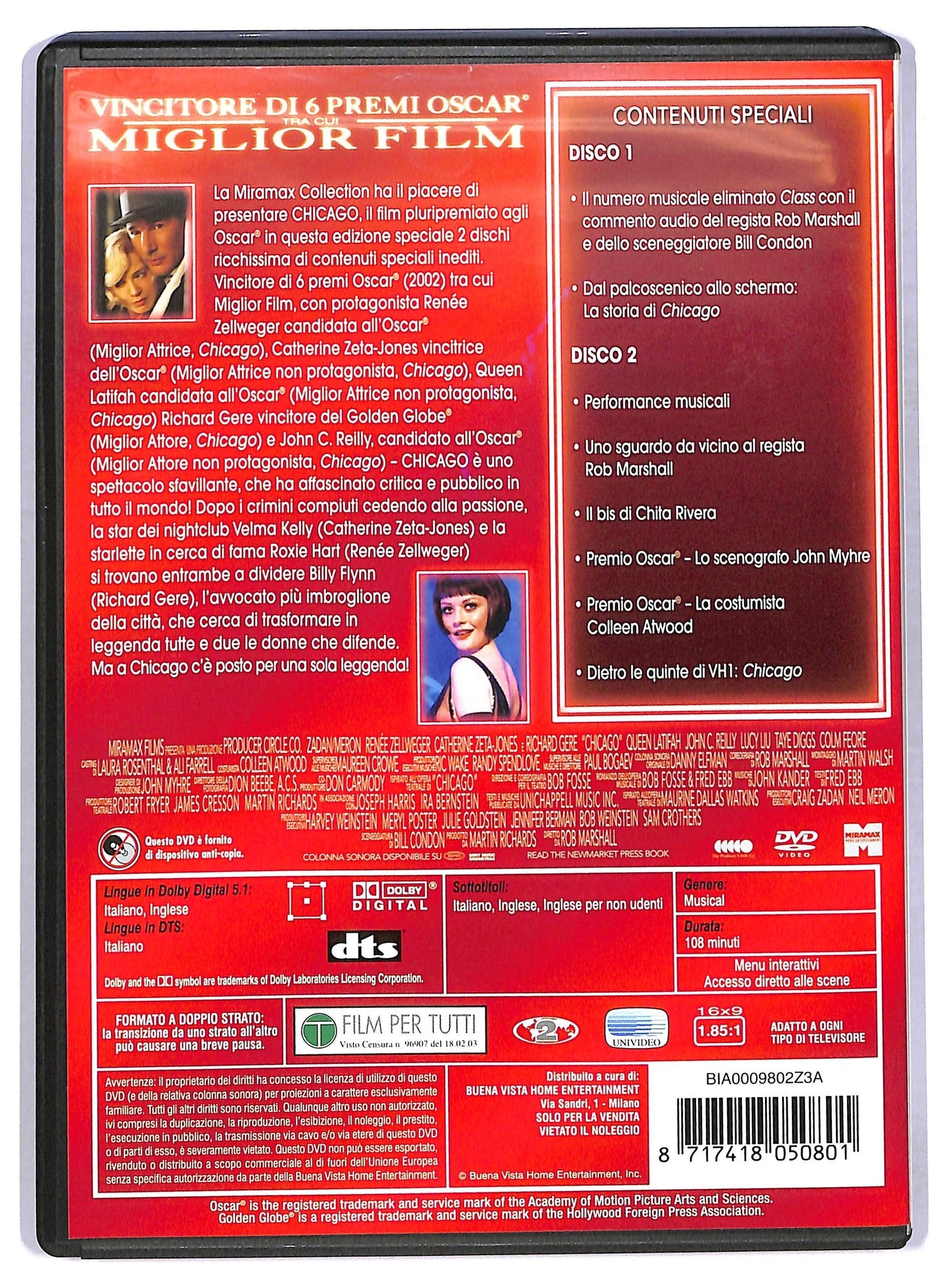 EBOND Chicago (2 dischi) EDIZIONE SPECIALE DVD D775558
