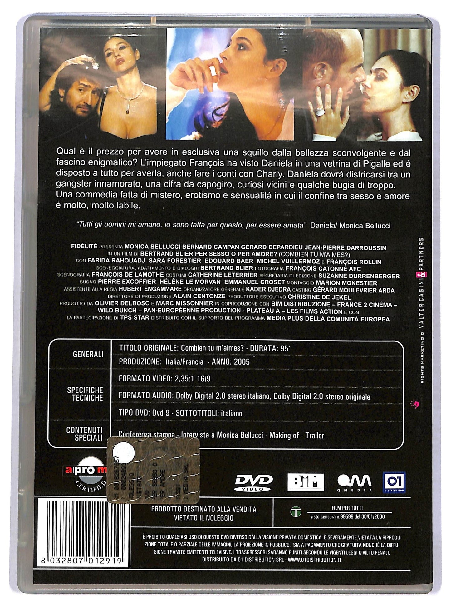 EBOND Per sesso o per amore EDITORIALE DVD D775601