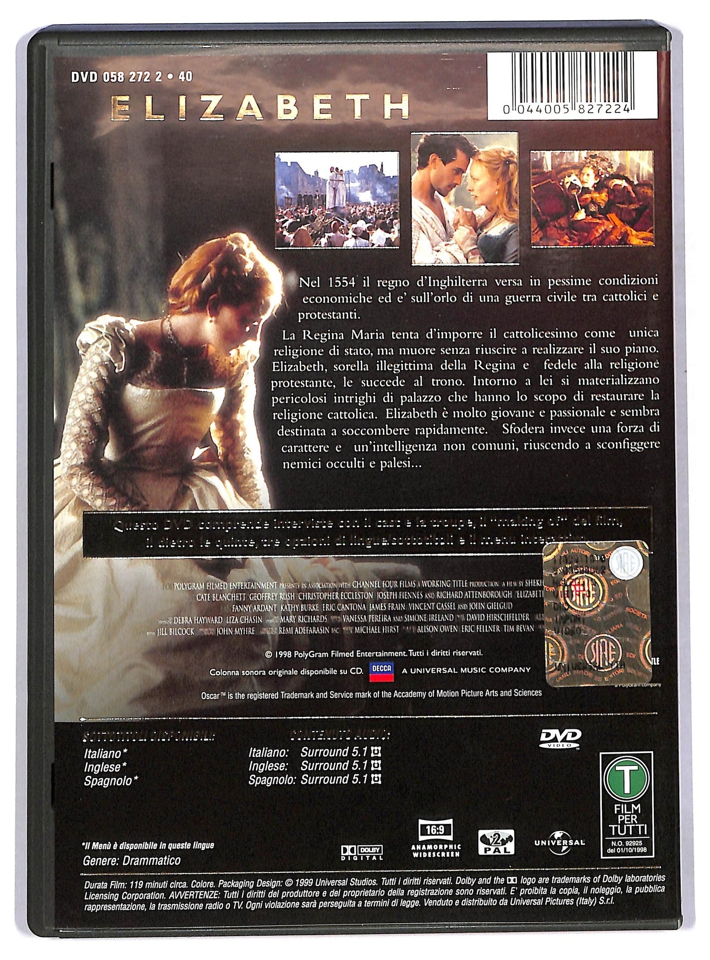 EBOND Elizabeth DVD D775635