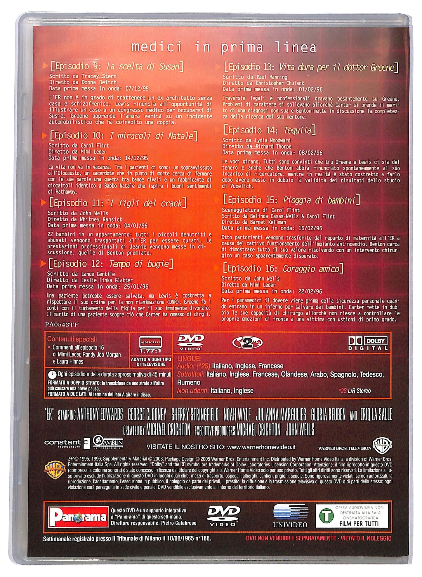 EBOND ER Medici In Prima Linea Anno 2 Episodio 9-16 EDITORIALE DVD D775721