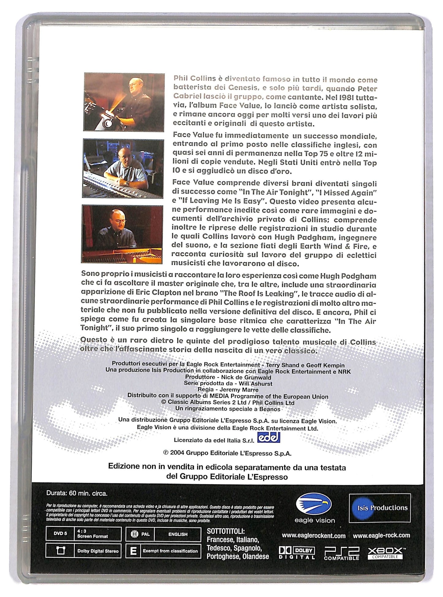 EBOND Phil Collins - Face Value vol.9 EDITORIALE DVD D775828