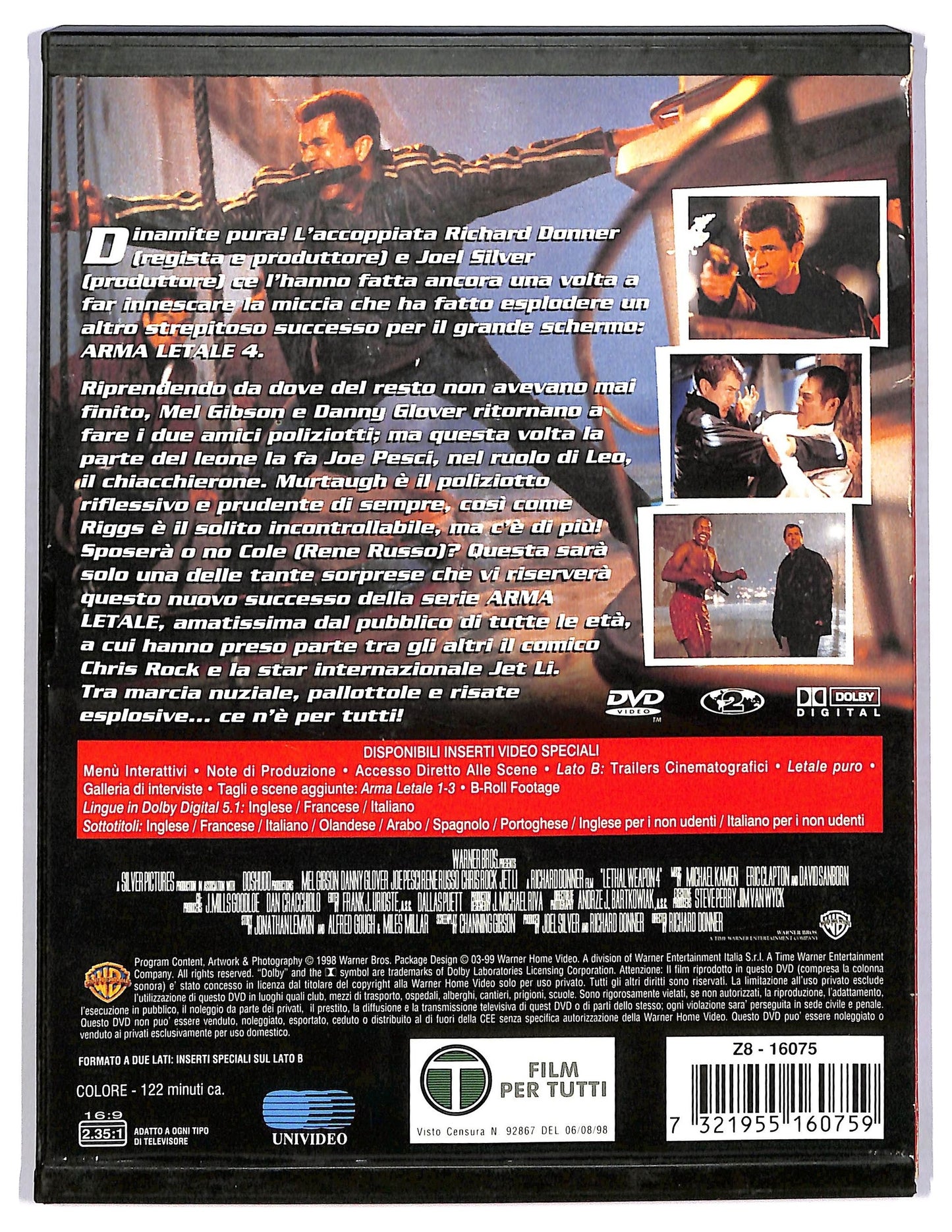 EBOND Arma Letale 4 SNAPPER DVD D775844