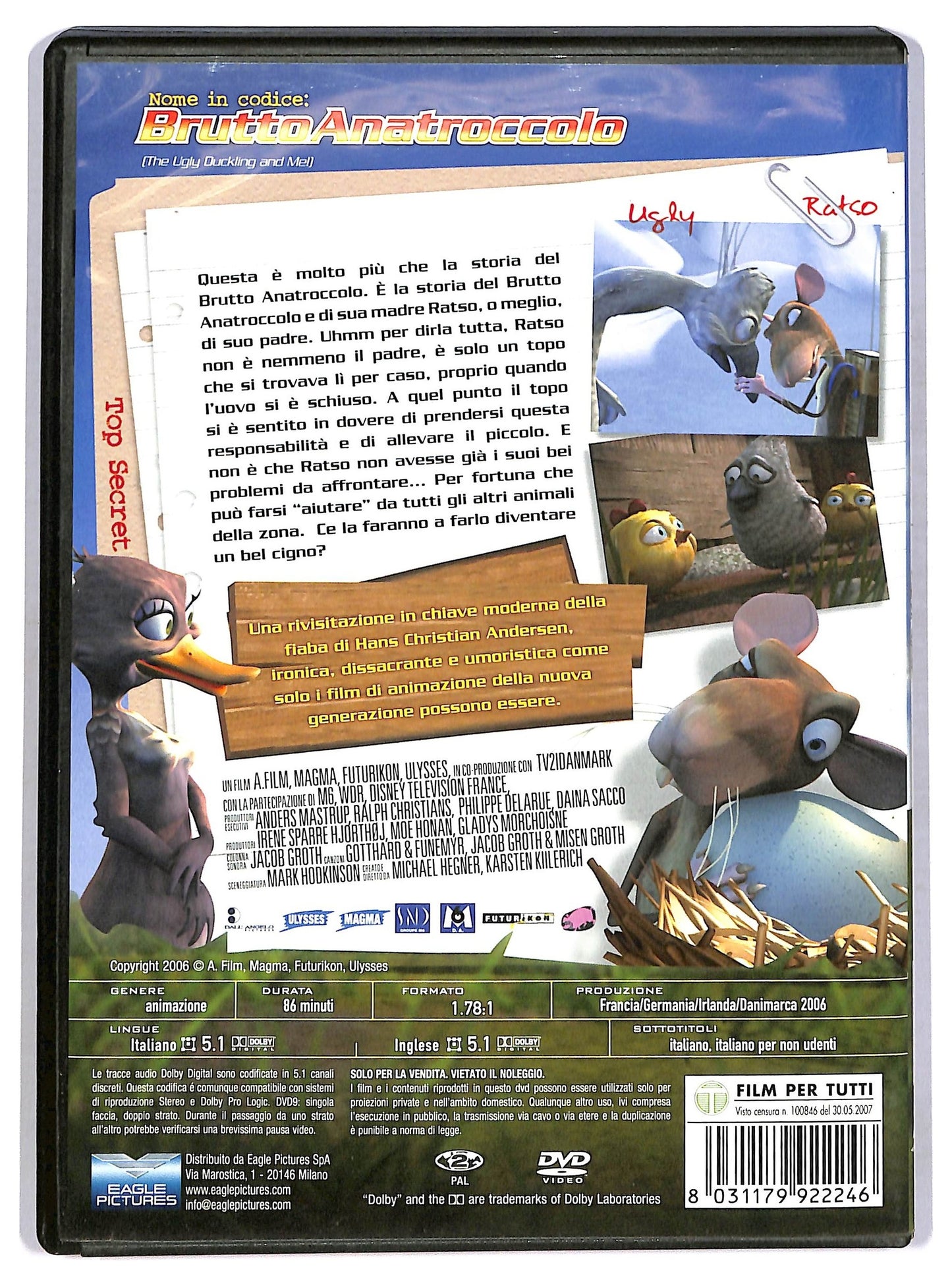 EBOND Nome in codice: Brutto anatroccolo + Libro DVD D775902