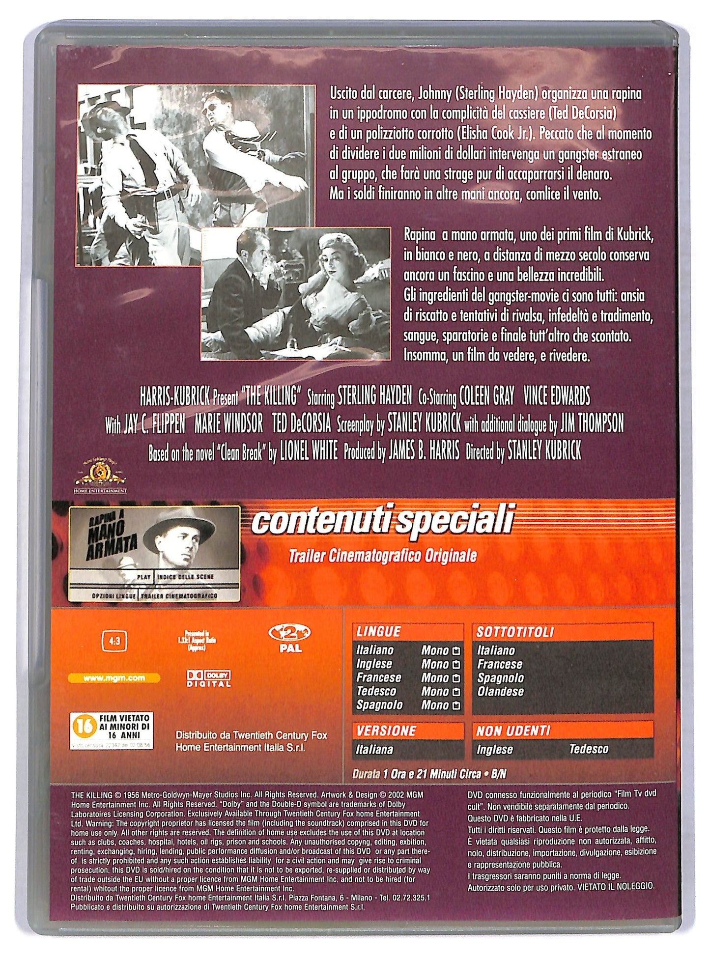 EBOND Rapina a mano armata EDITORIALE DVD D776035