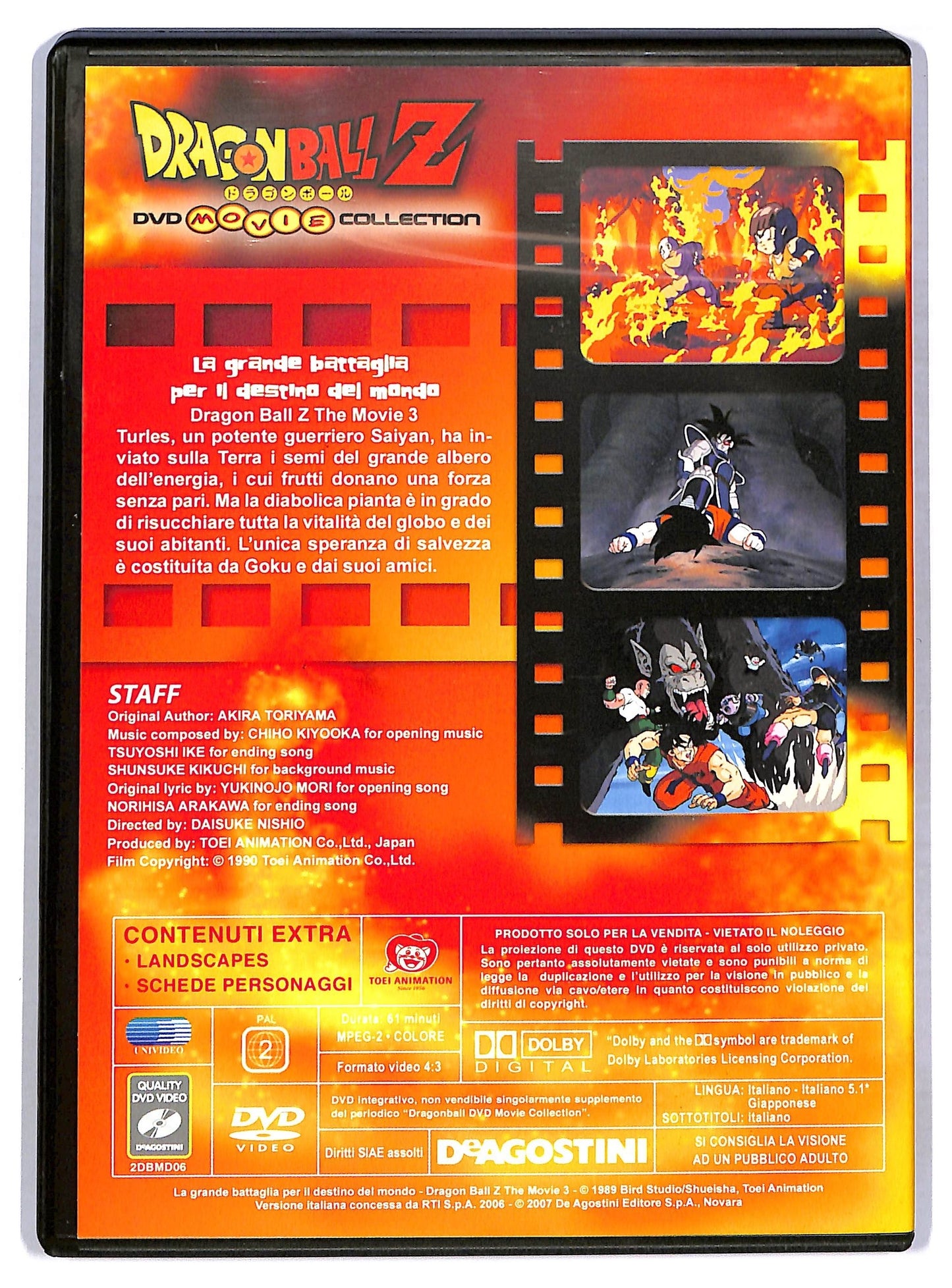 EBOND Dragonball Z La Grande battaglia Per IL Destino Del Mondo EDITORIALE DVD D776043