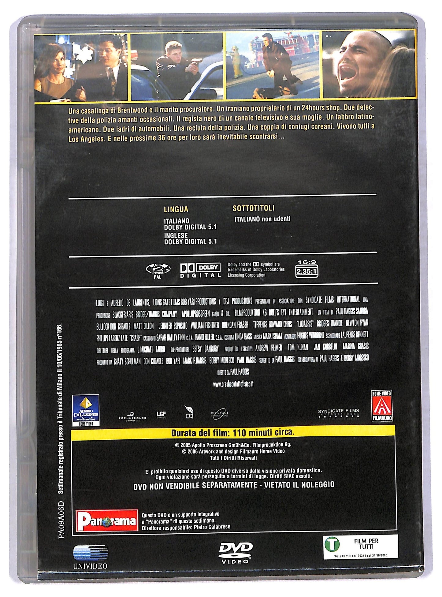 EBOND Crash - Contatto fisico EDITORIALE DVD D776114