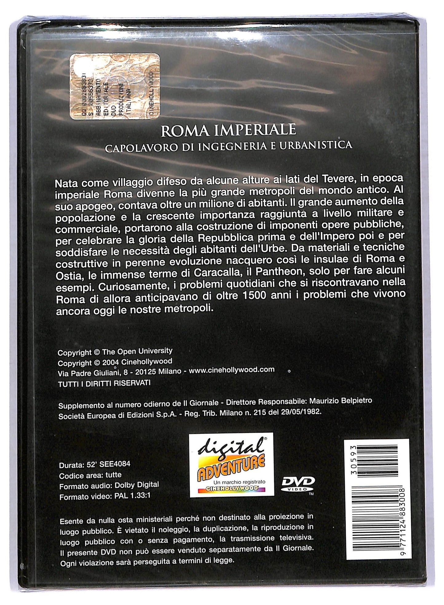 EBOND Roma Imperiale - Capolavoro Di Ingegneria e Urbanistica  EDITORIALE DVD D776126