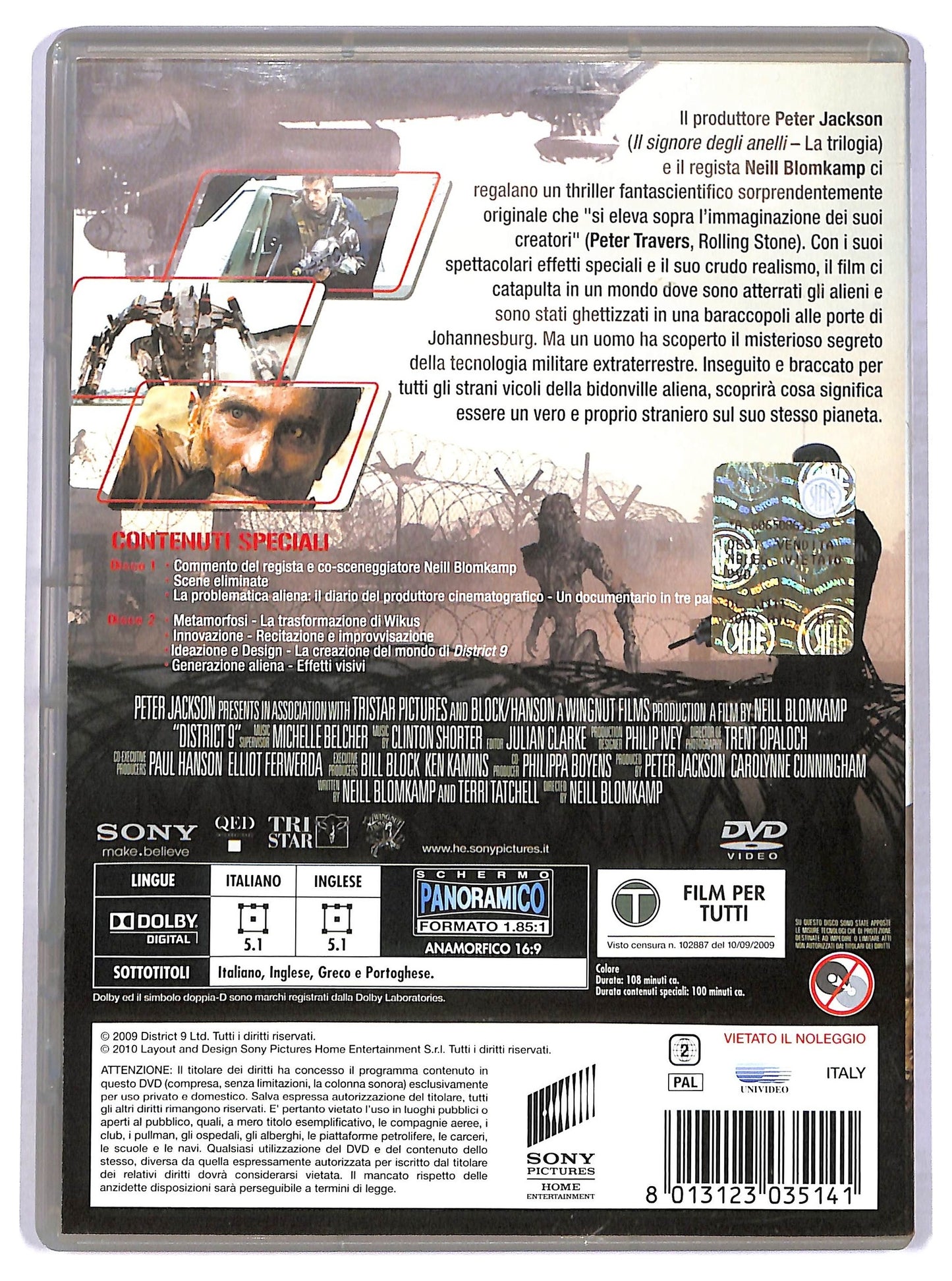 EBOND District 9 DVD ( 2 Dischi ) D776254