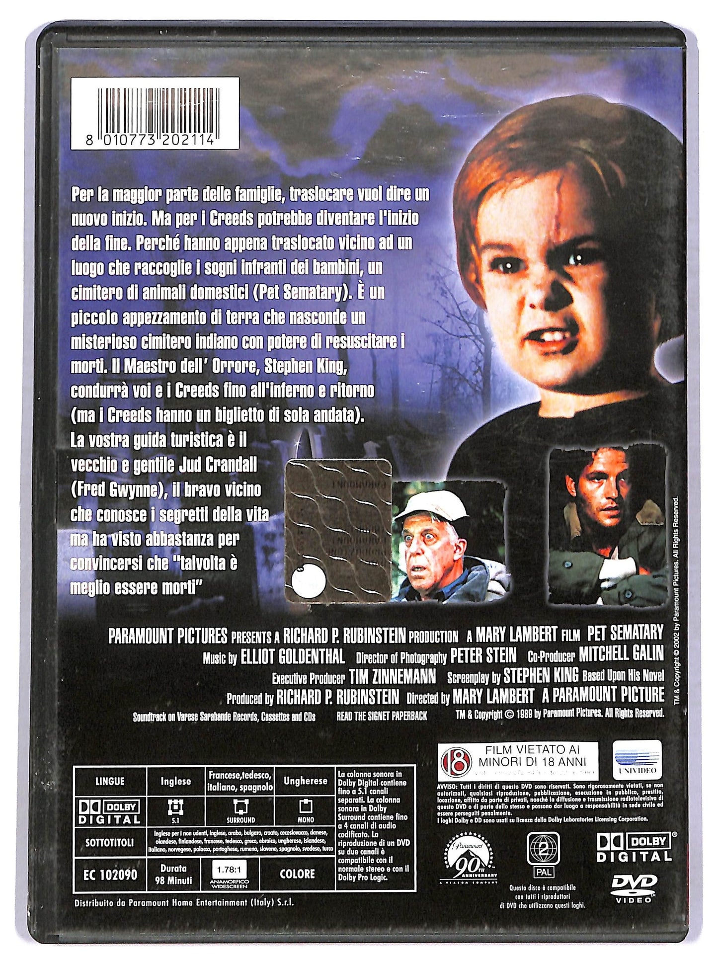 EBOND Pet Sematary - Cimitero Vivente NOLEGGIO DVD D776324