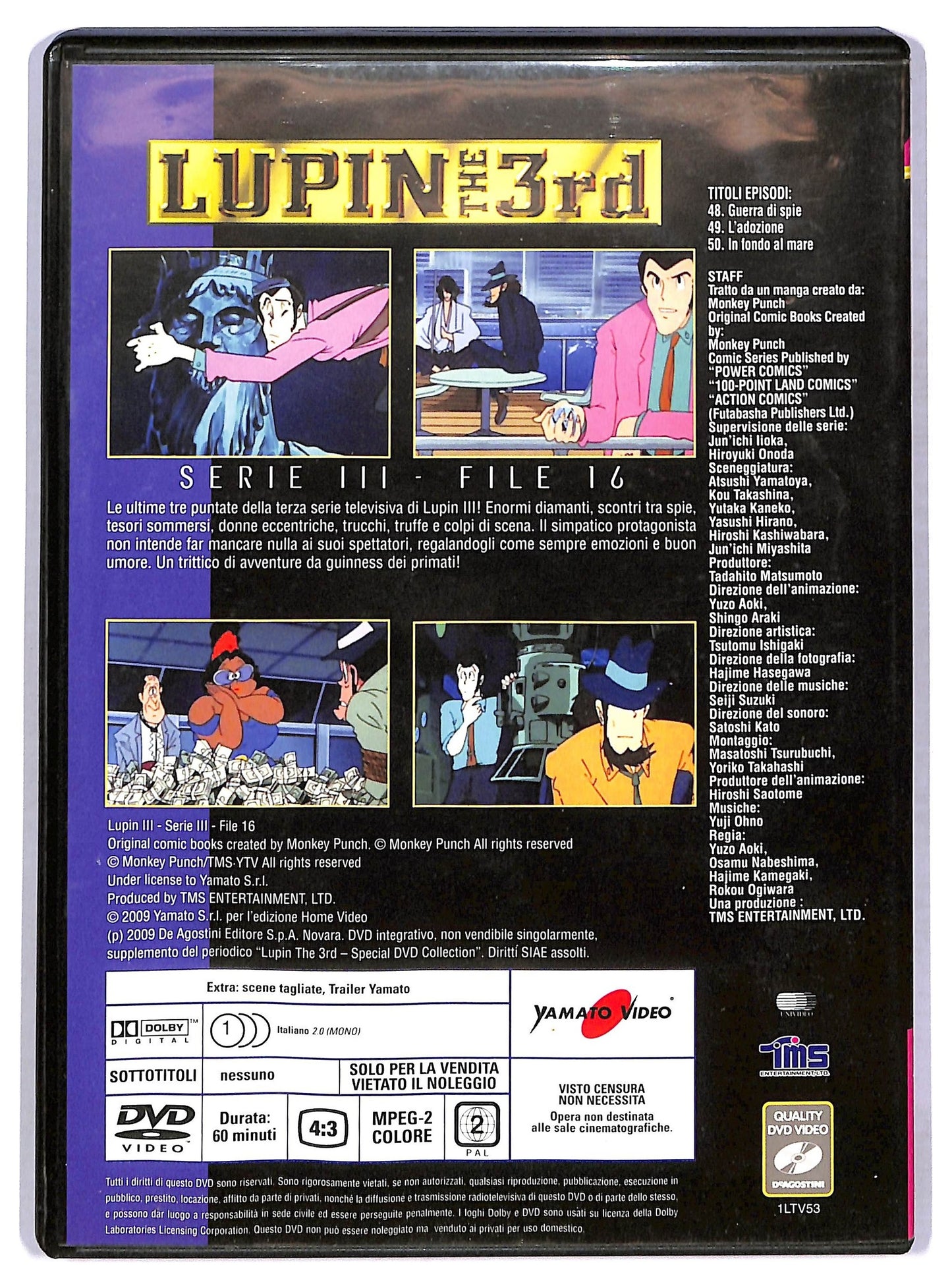 EBOND Lupin The 3rd Serie III File 16 EDITORIALE DVD D776325