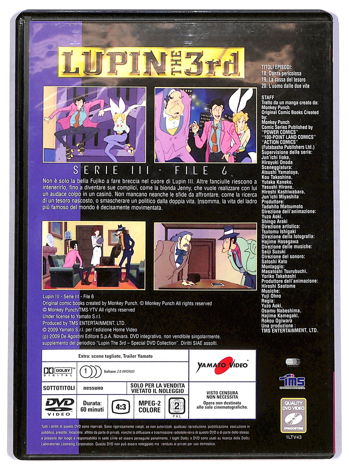 EBOND Lupin The 3rd Serie III File 6 EDITORIALE DVD D776326