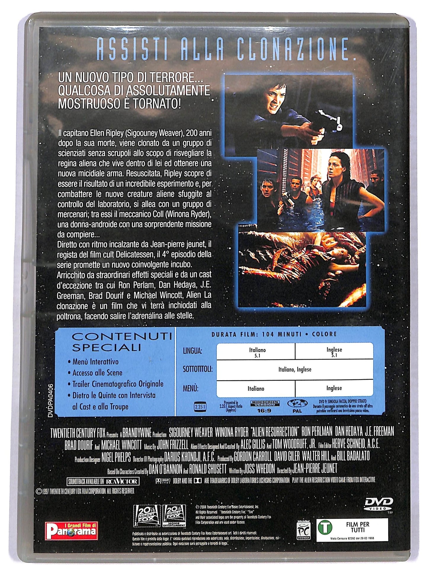 EBOND Alien - La Clonazione DVD Editoriale D776353