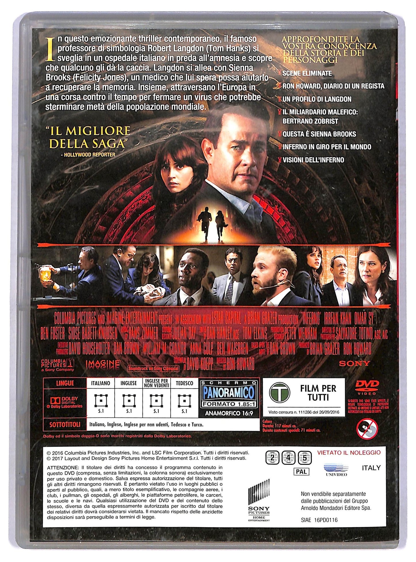 EBOND Inferno di Ron Howard EDITORIALE DVD D776356