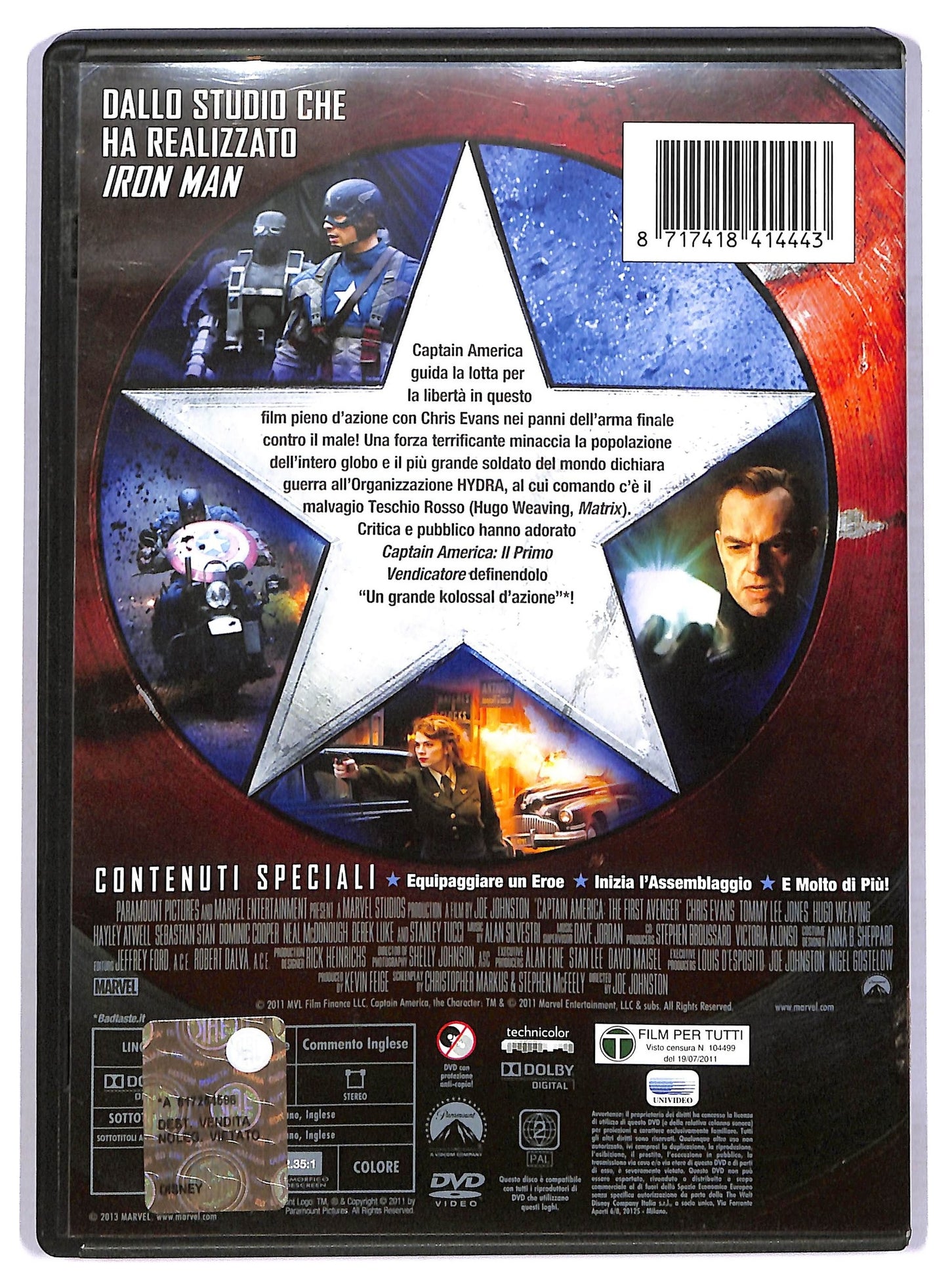 EBOND Captain America - Il Primo Vendicatore DVD D776406