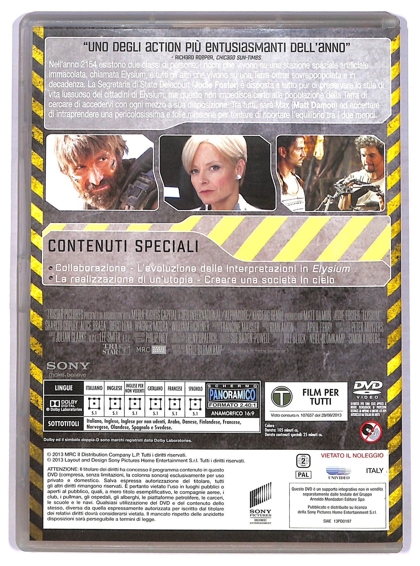 EBOND Elysium EDITORIALE DVD D776408
