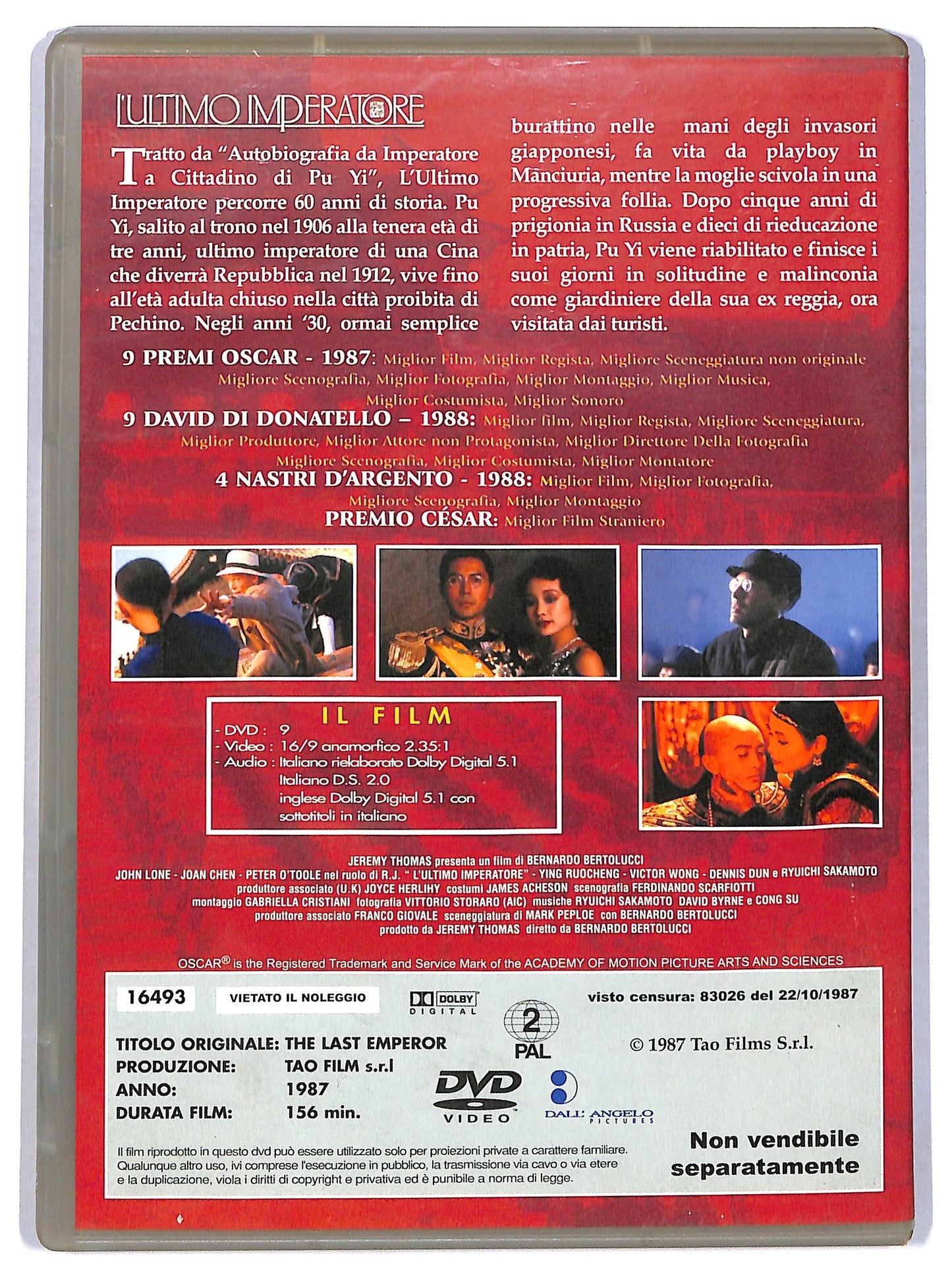 EBOND L'ultimo imperatore EDITORIALE DVD D776422