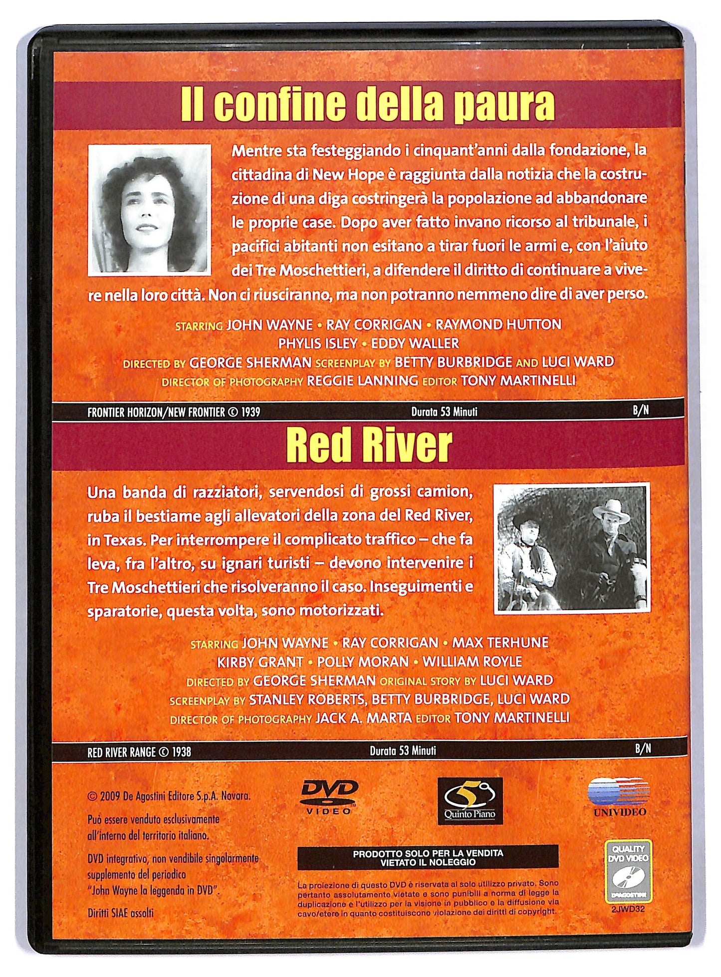 EBOND Il confine della paura + Red River EDITORIALE DVD D776448