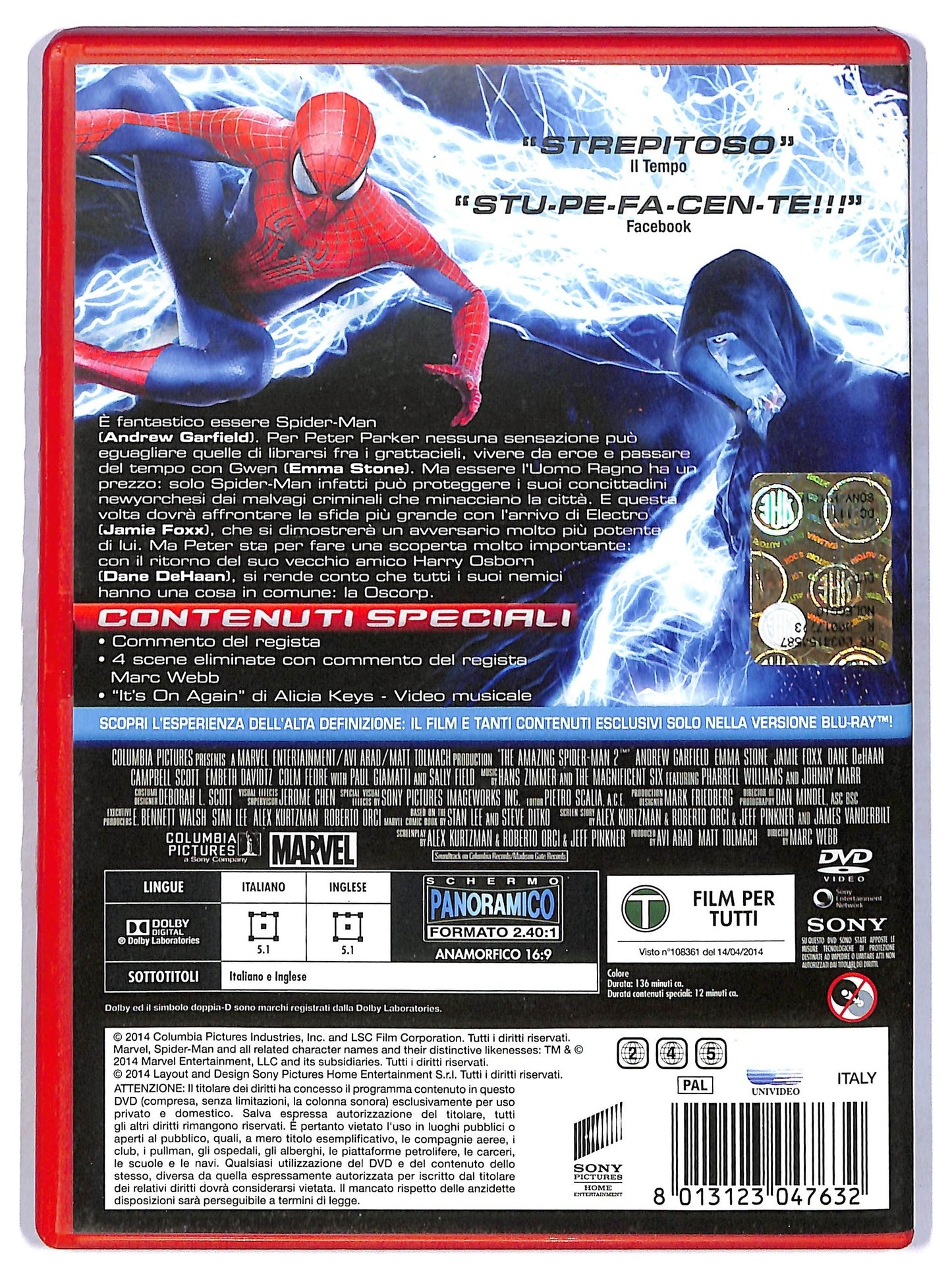 EBOND The Amazing Spider-Man 2 - Il Potere Di Electro DVD D776453