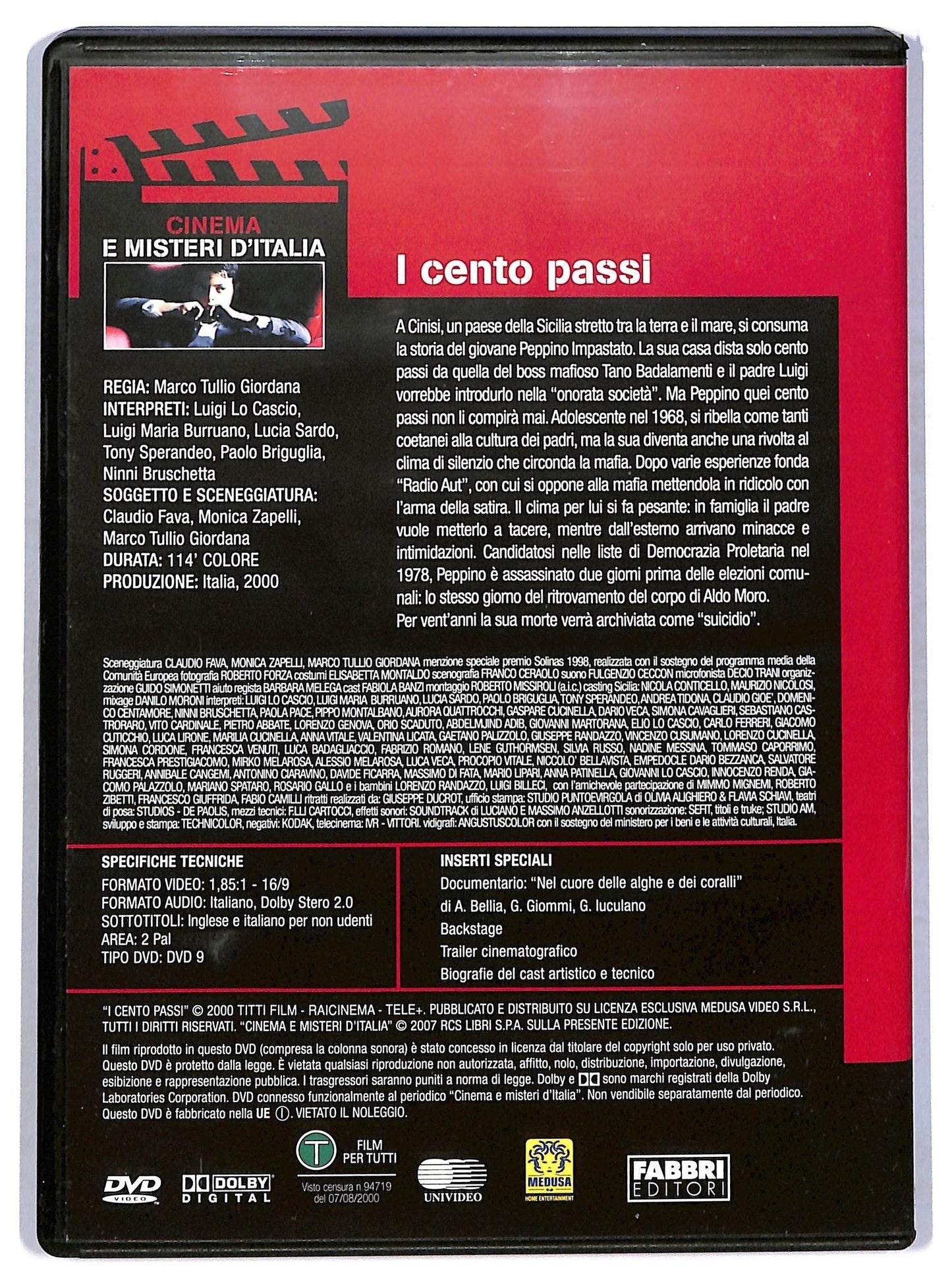 EBOND I cento passi EDITORIALE DVD D776531