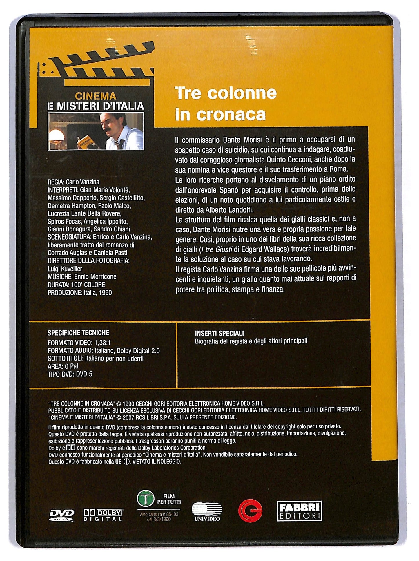 EBOND Tre colonne in cronaca EDITORIALE DVD D776534