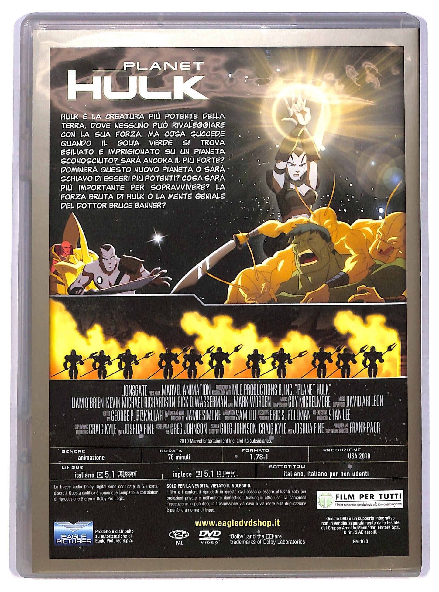 EBOND Planet Hulk EDITORIALE DVD D776625